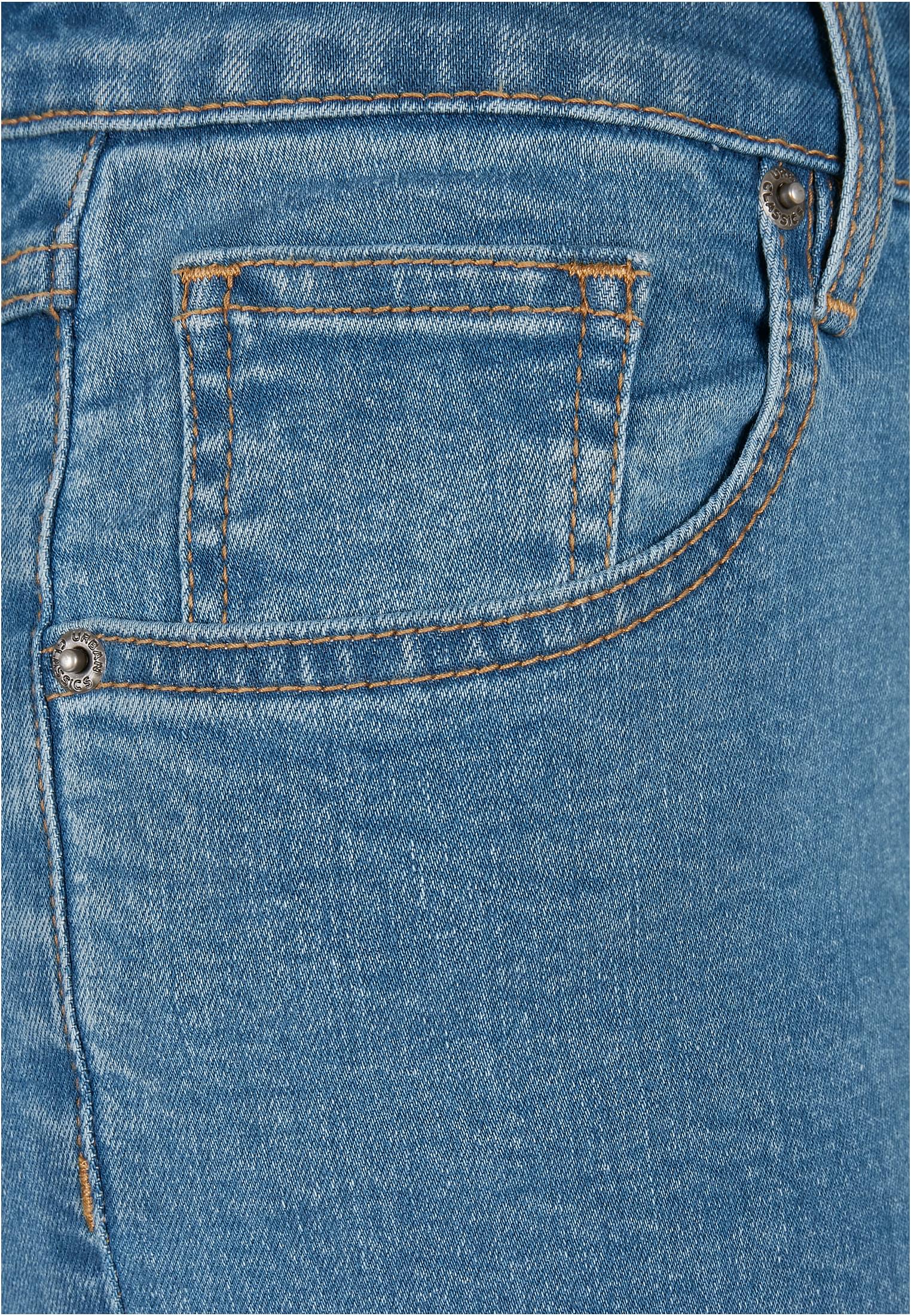 Ladies Organic Stretch Denim 5 Pocket Shorts | clearblue washed