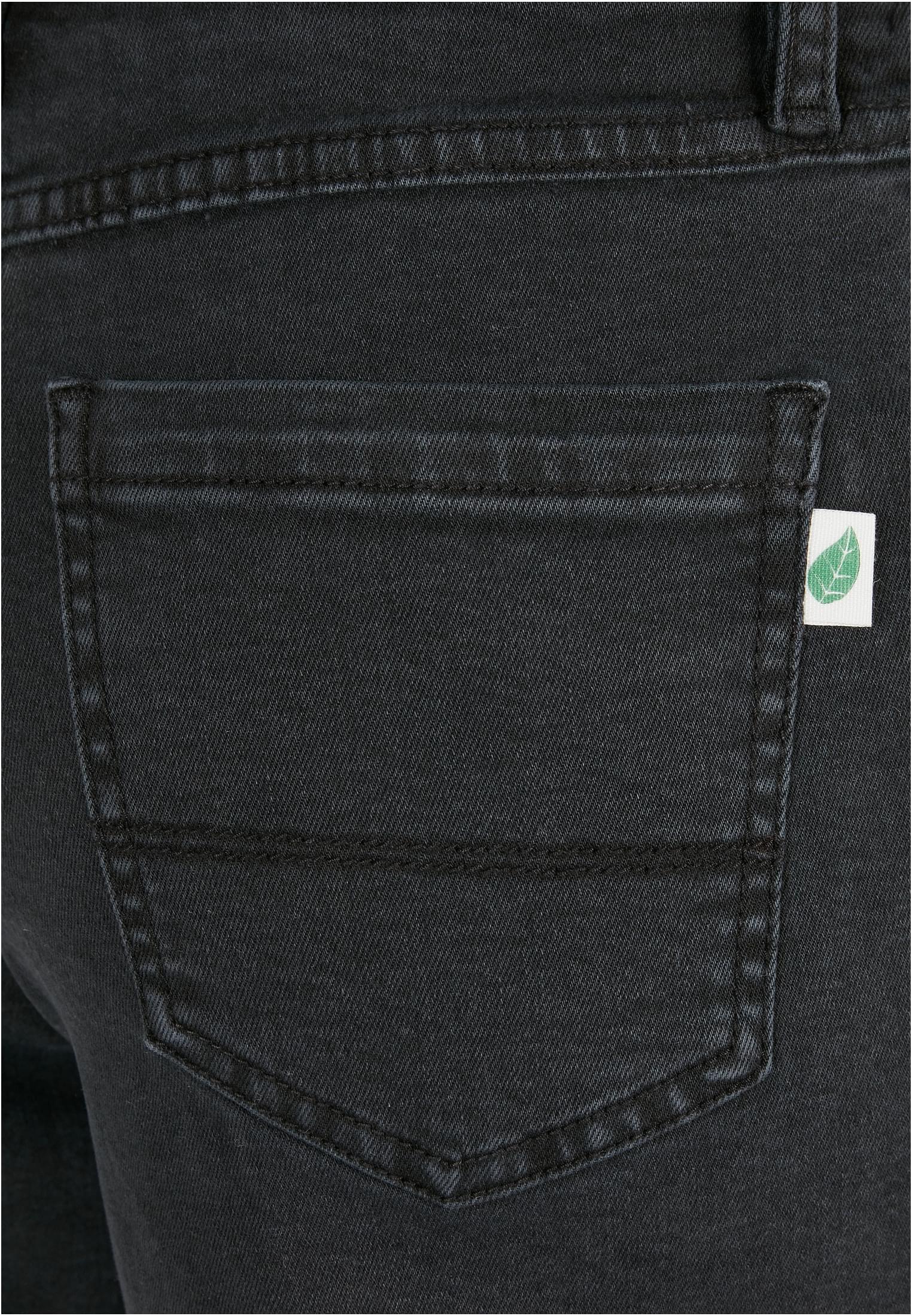 Ladies Organic Stretch Denim 5 Pocket Shorts | black washed