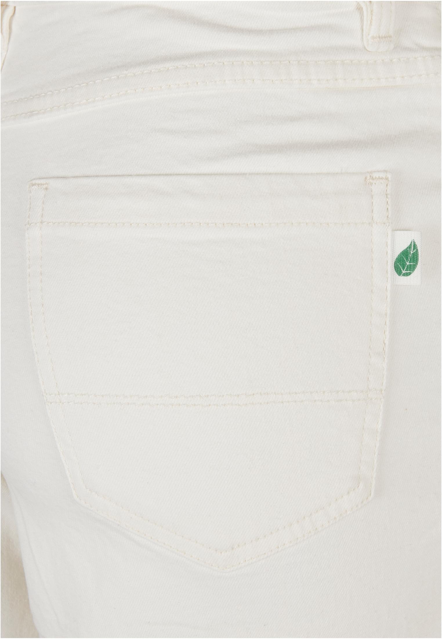 Ladies Organic Stretch Denim 5 Pocket Shorts | offwhite raw