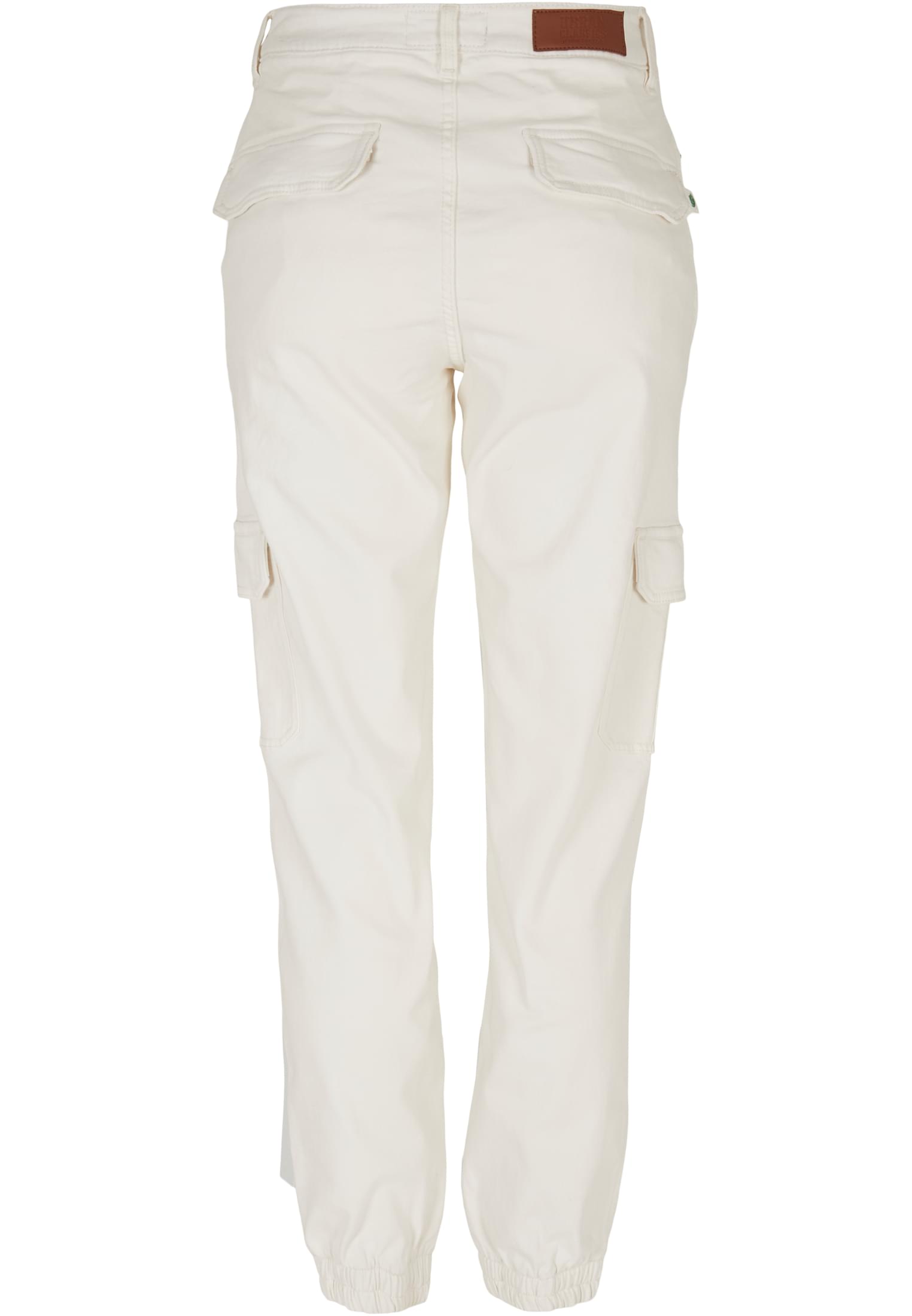 Ladies Organic Stretch Denim Cargo Pants | offwhite raw