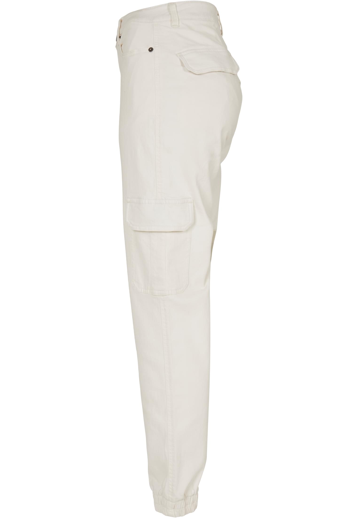 Ladies Organic Stretch Denim Cargo Pants | offwhite raw