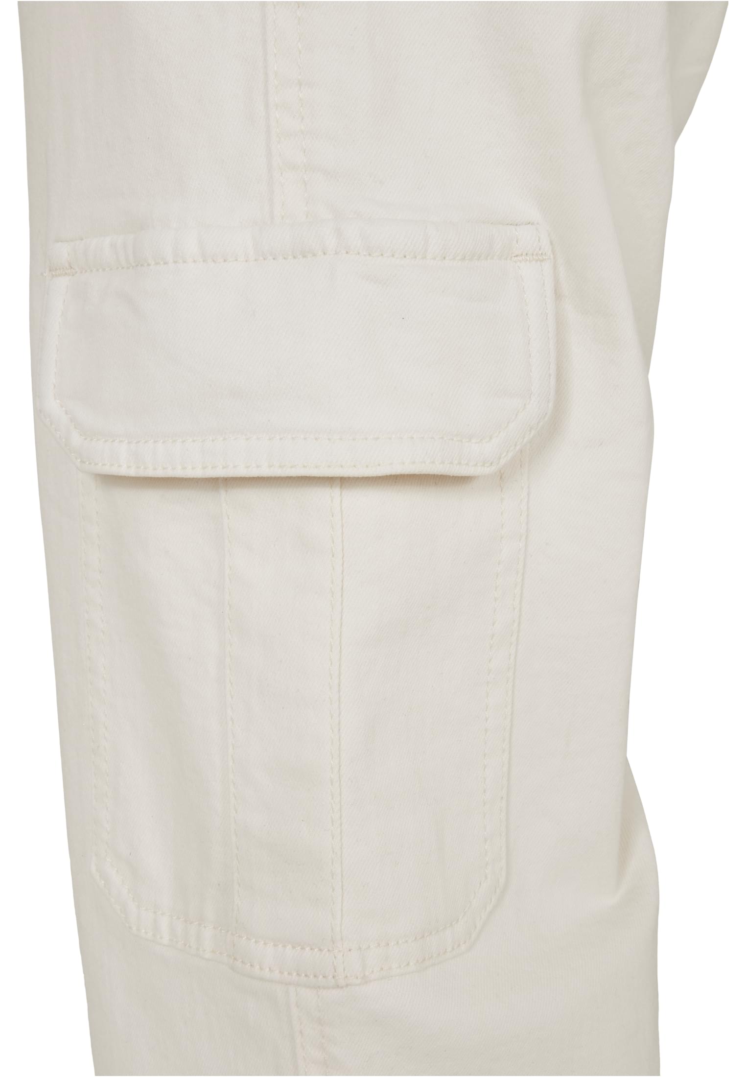 Ladies Organic Stretch Denim Cargo Pants | offwhite raw