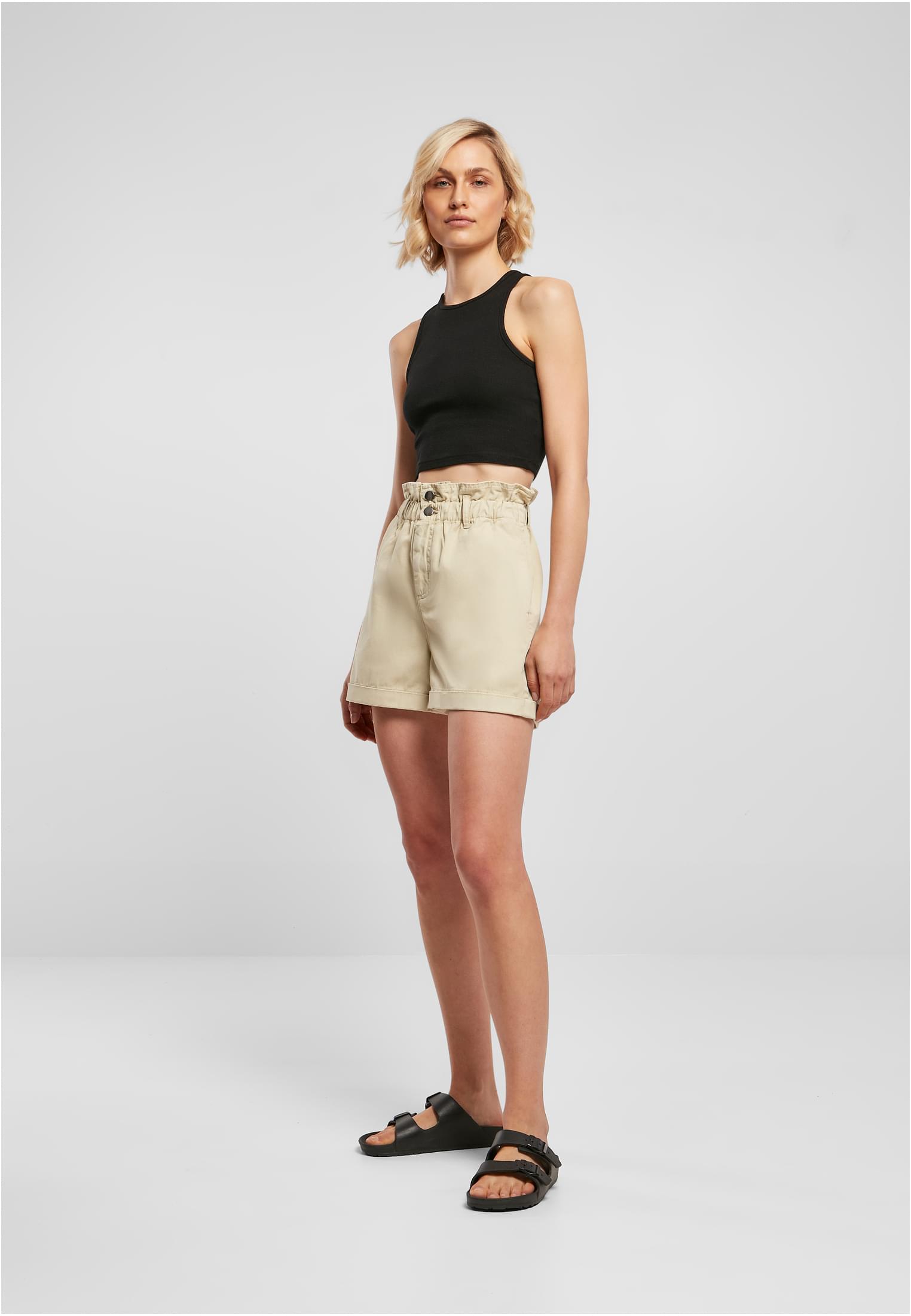 Ladies Paperbag Shorts | softseagrass