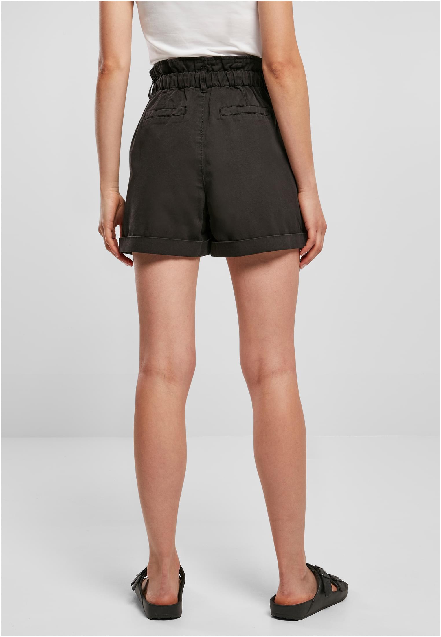 Ladies Paperbag Shorts | black