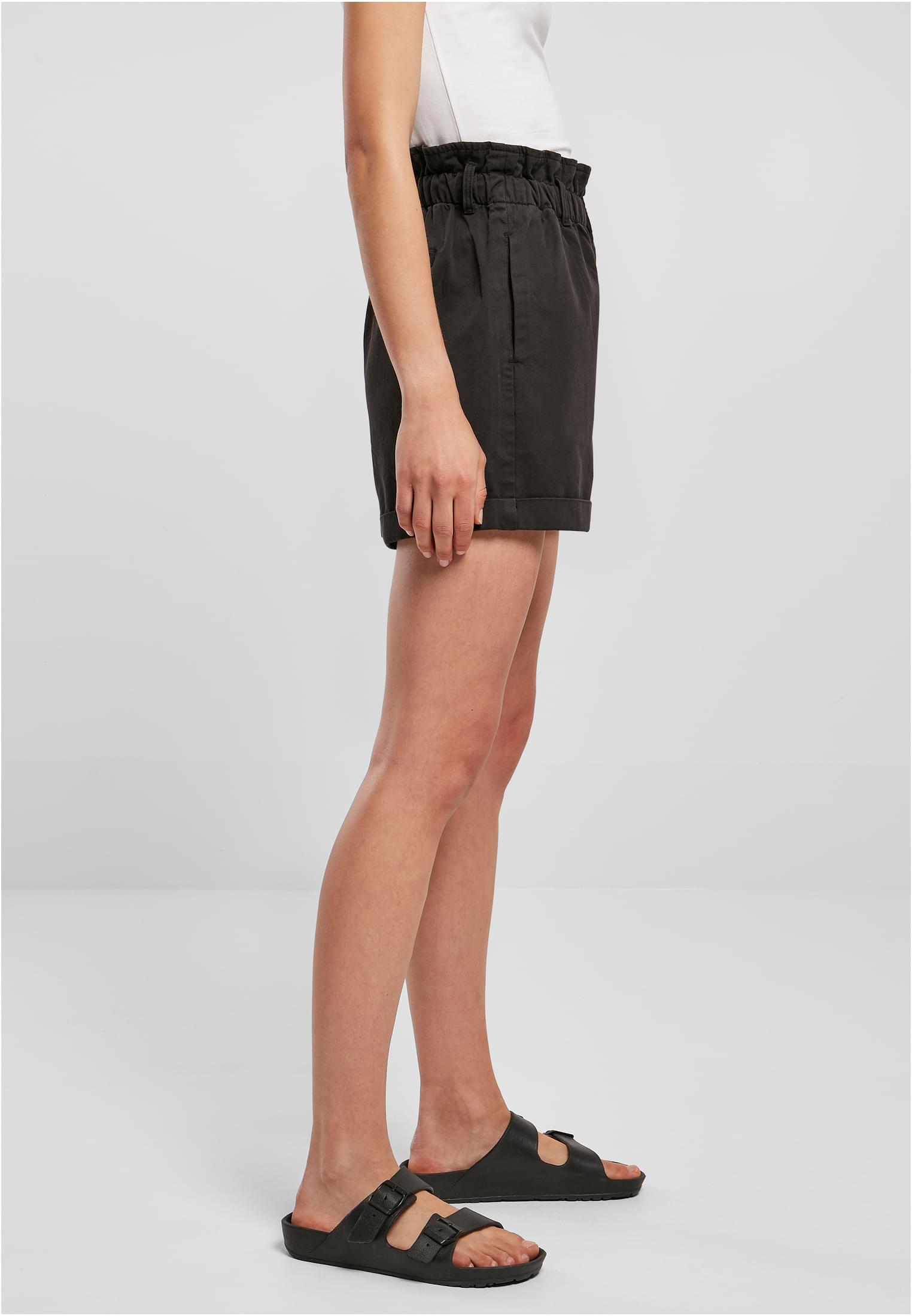 Ladies Paperbag Shorts | black