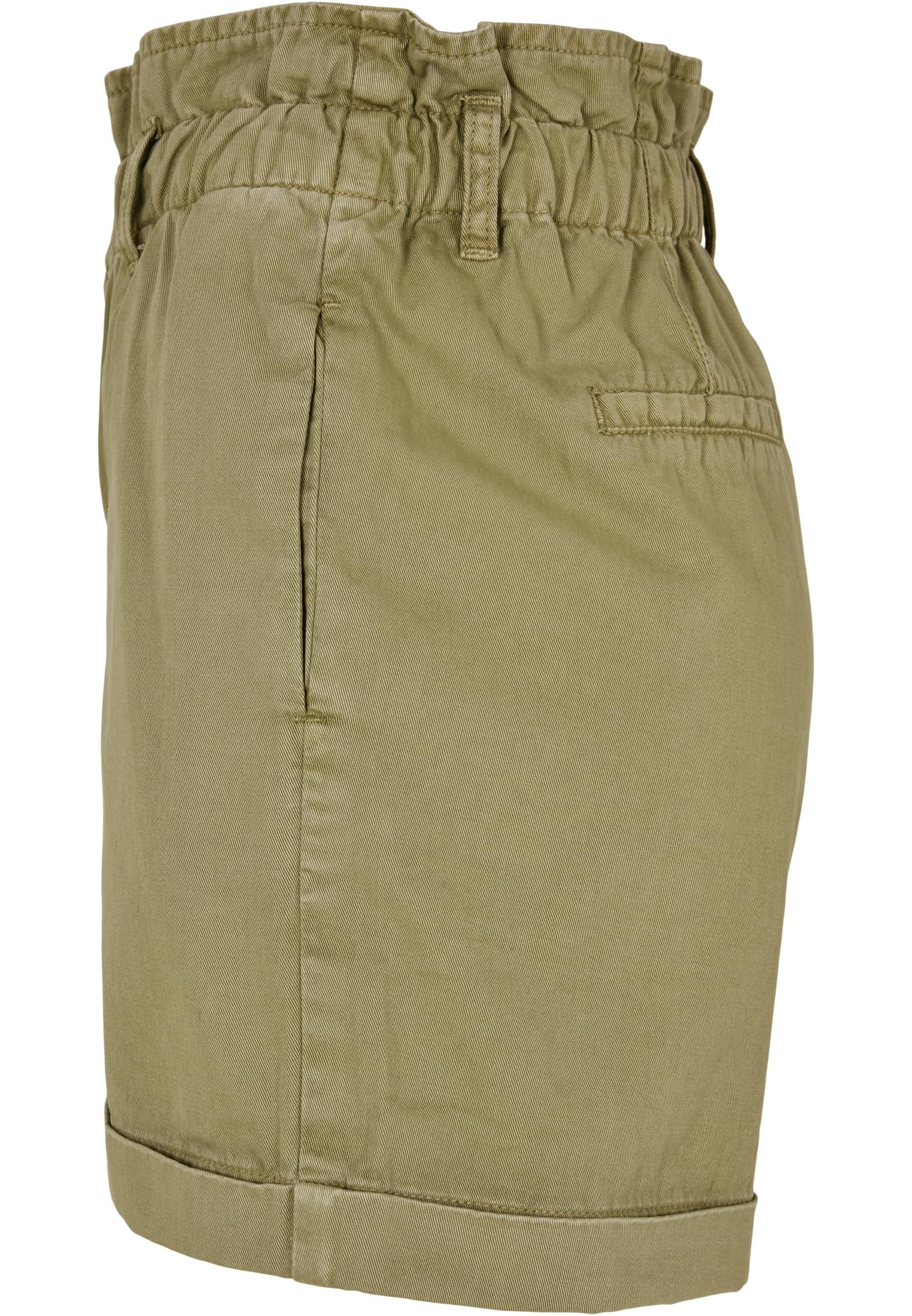 Ladies Paperbag Shorts | khaki