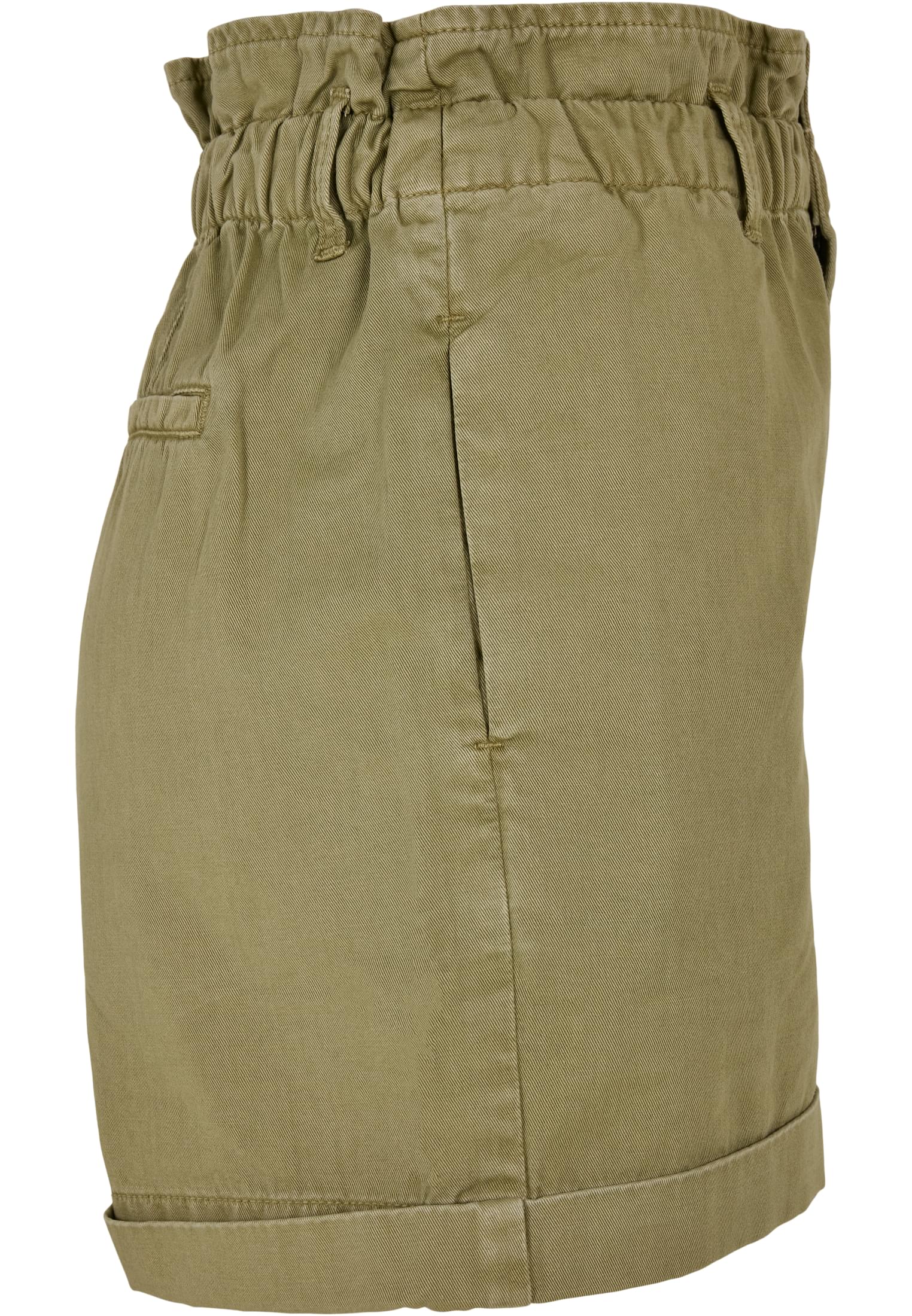 Ladies Paperbag Shorts | khaki