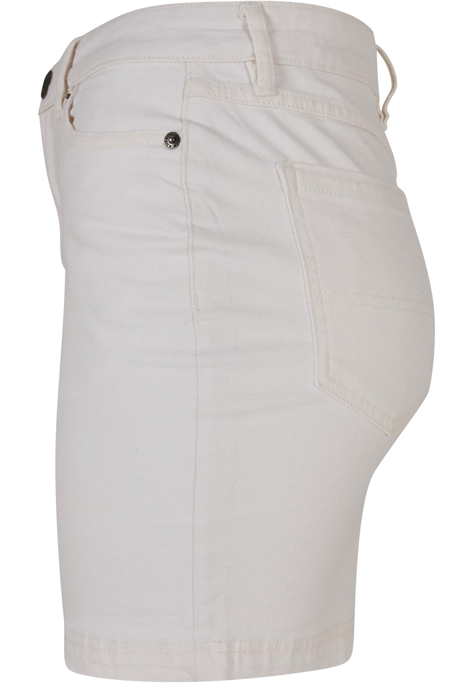 Ladies Organic Stretch Denim Mini Skirt | offwhite raw