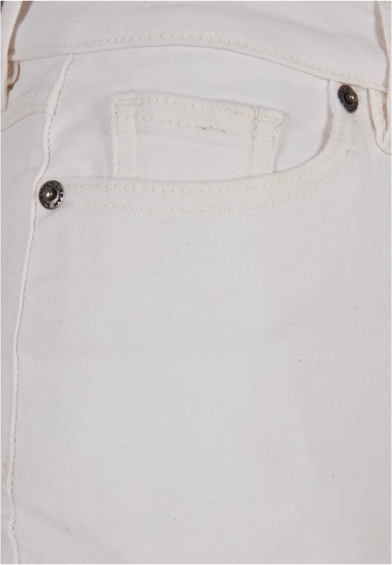 Ladies Organic Stretch Denim Mini Skirt | offwhite raw