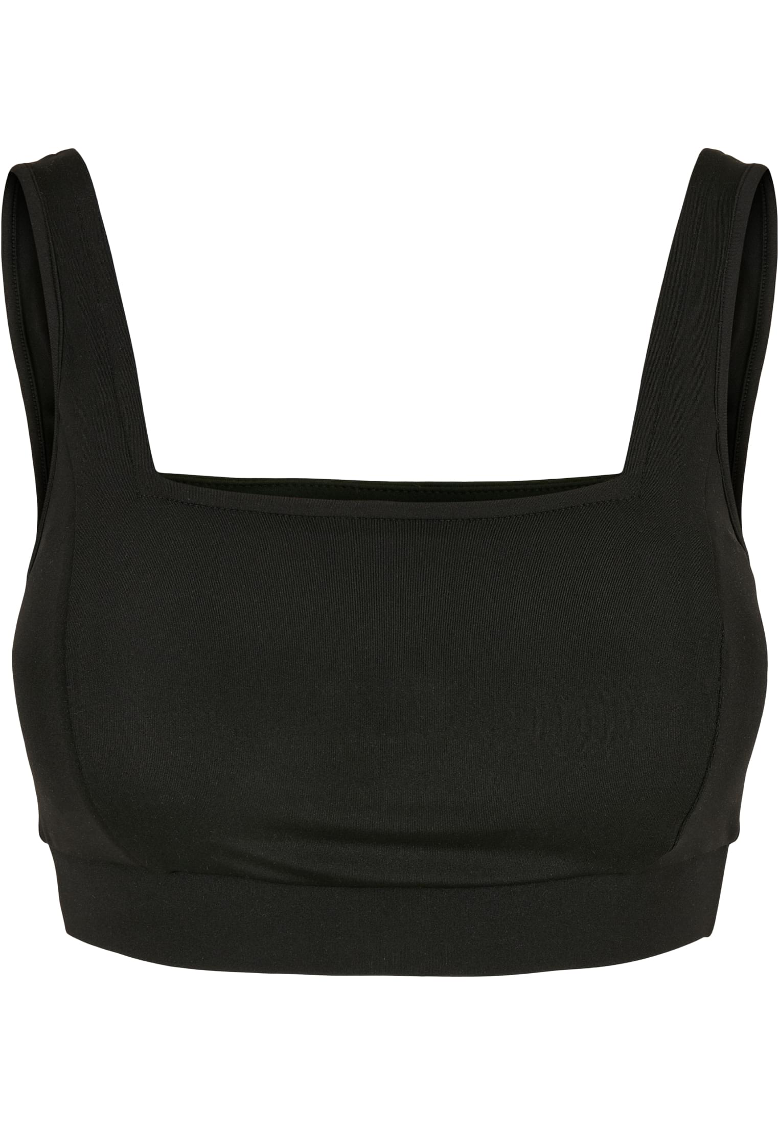 Ladies Recycled Squared Sports Bra | black