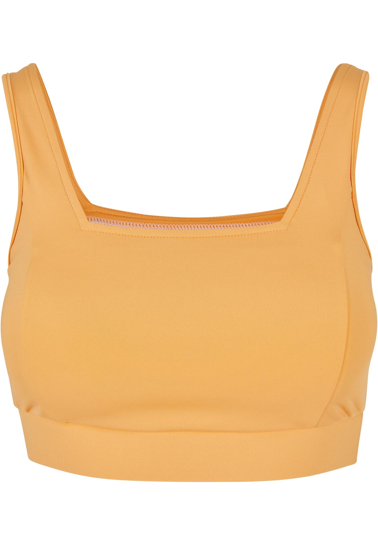 Ladies Recycled Squared Sports Bra | paleorange