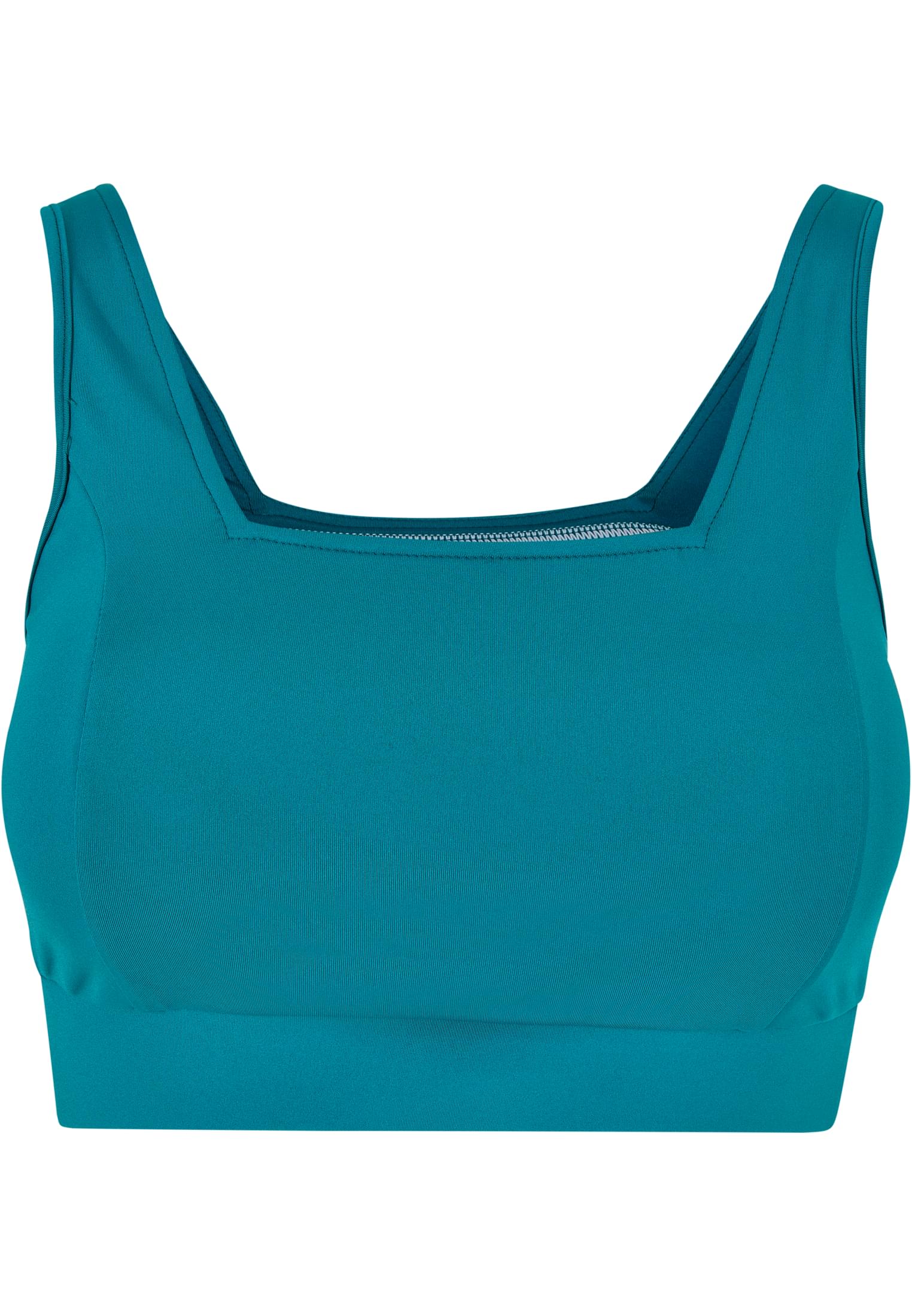 Ladies Recycled Squared Sports Bra | watergreen