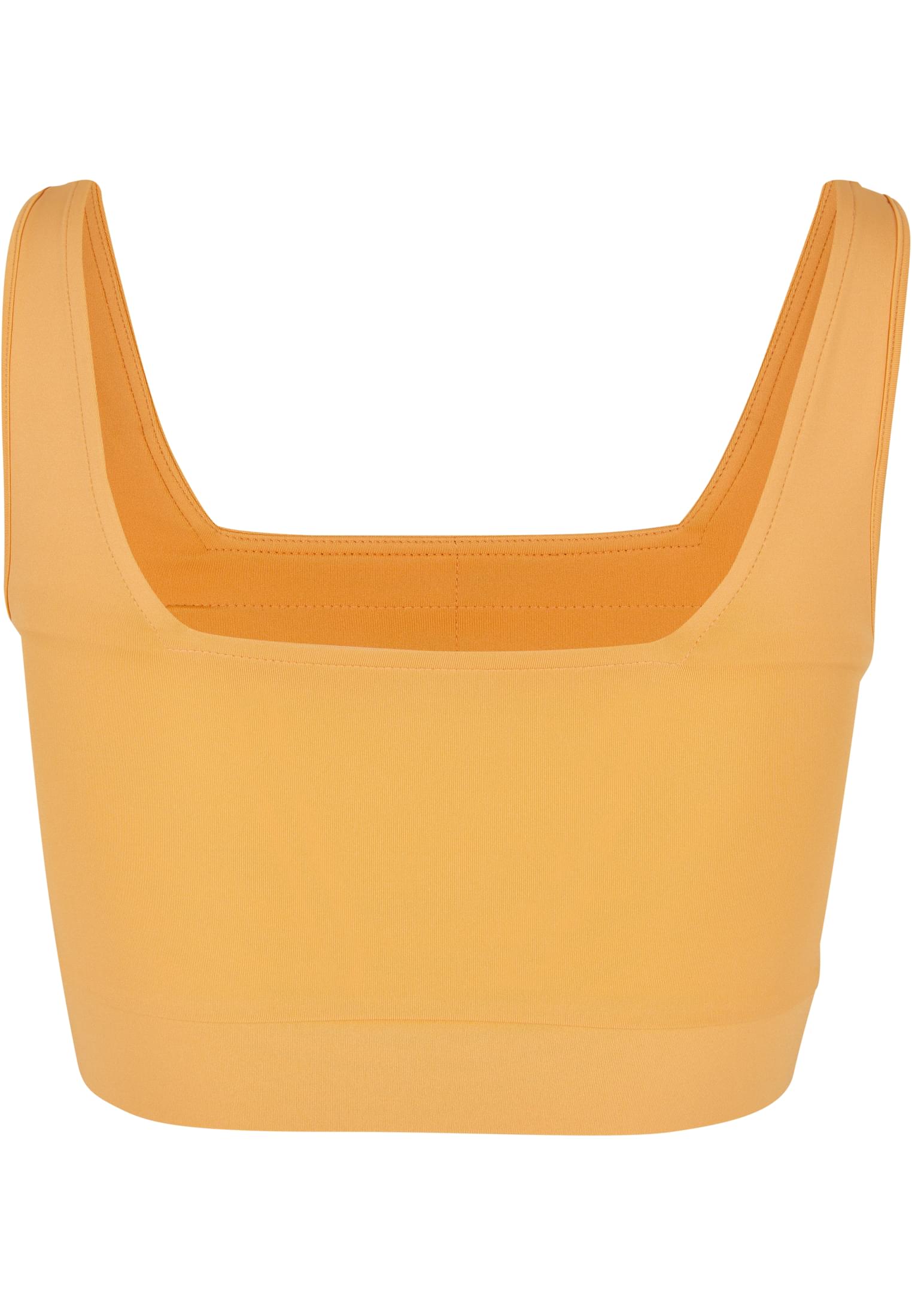 Ladies Recycled Squared Sports Bra | paleorange