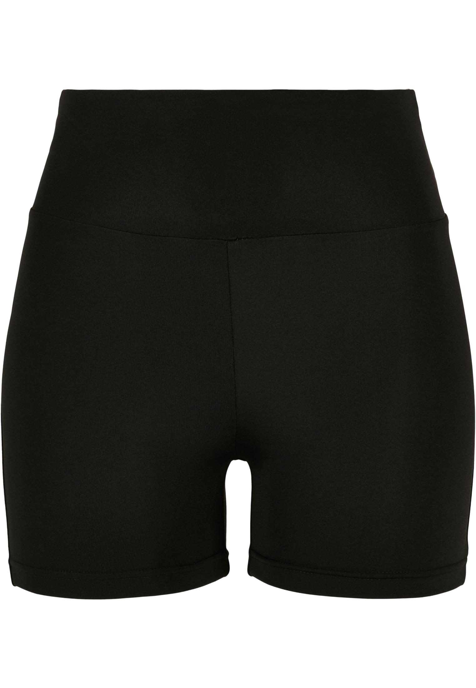 Ladies Recycled High Waist Cycle Hot Pants | black