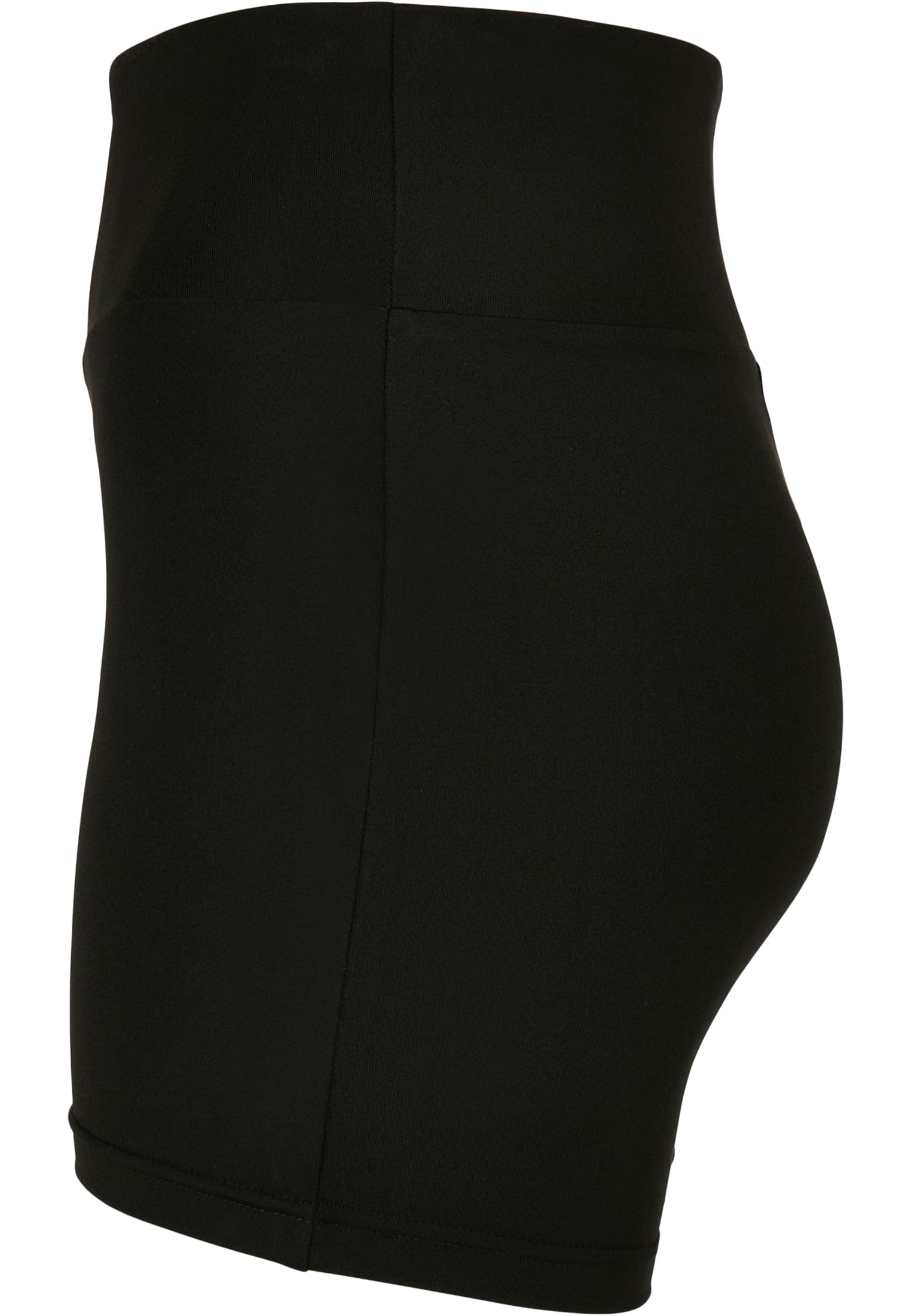 Ladies Recycled High Waist Cycle Hot Pants | black