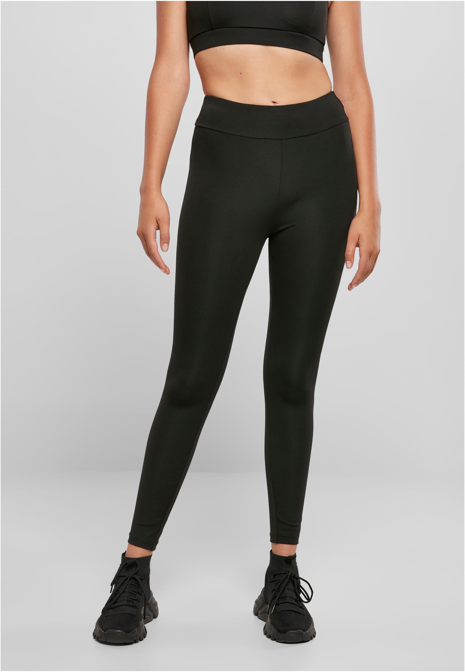 Ladies Recycled High Waist Leggings | black