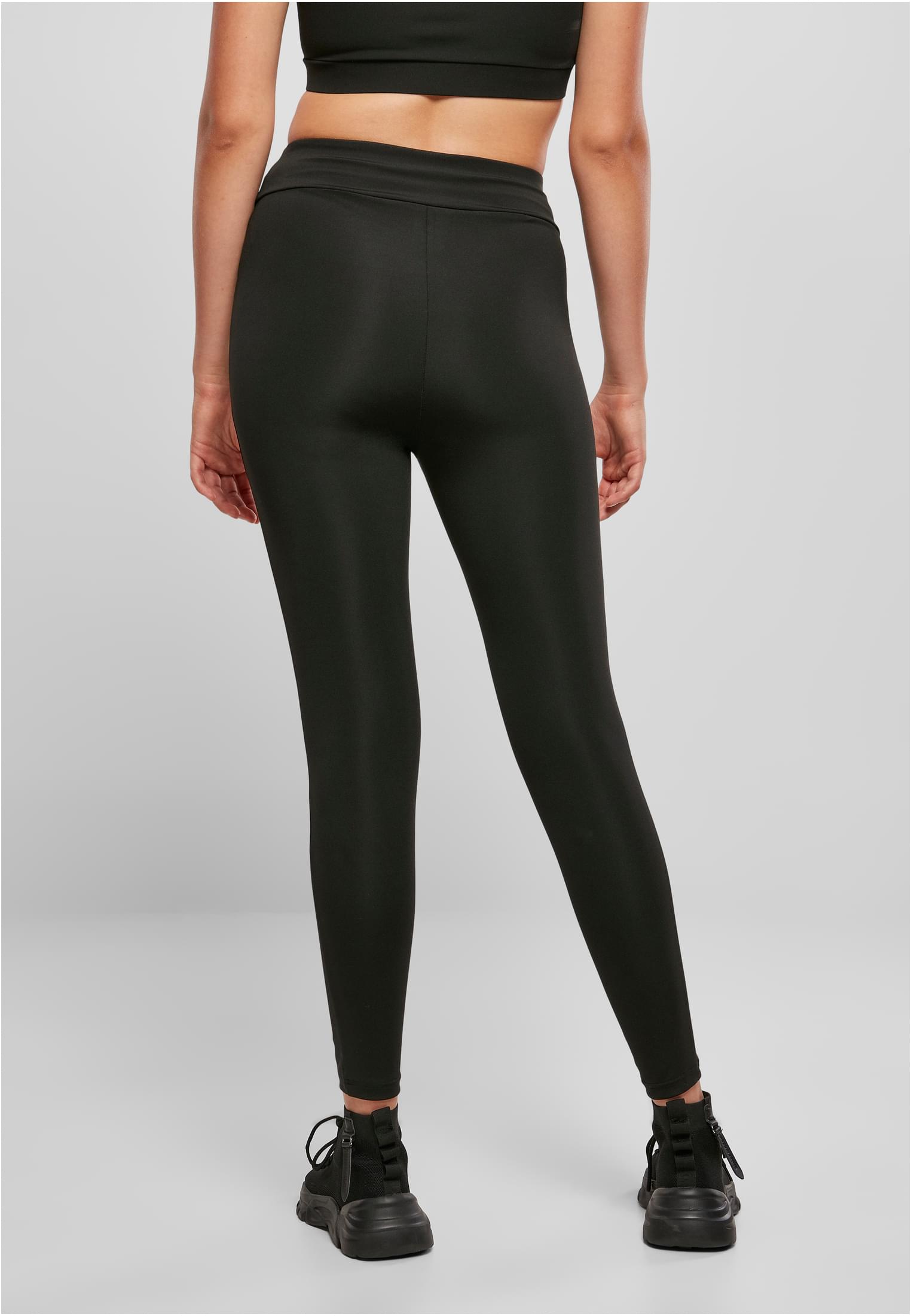 Ladies Recycled High Waist Leggings | black