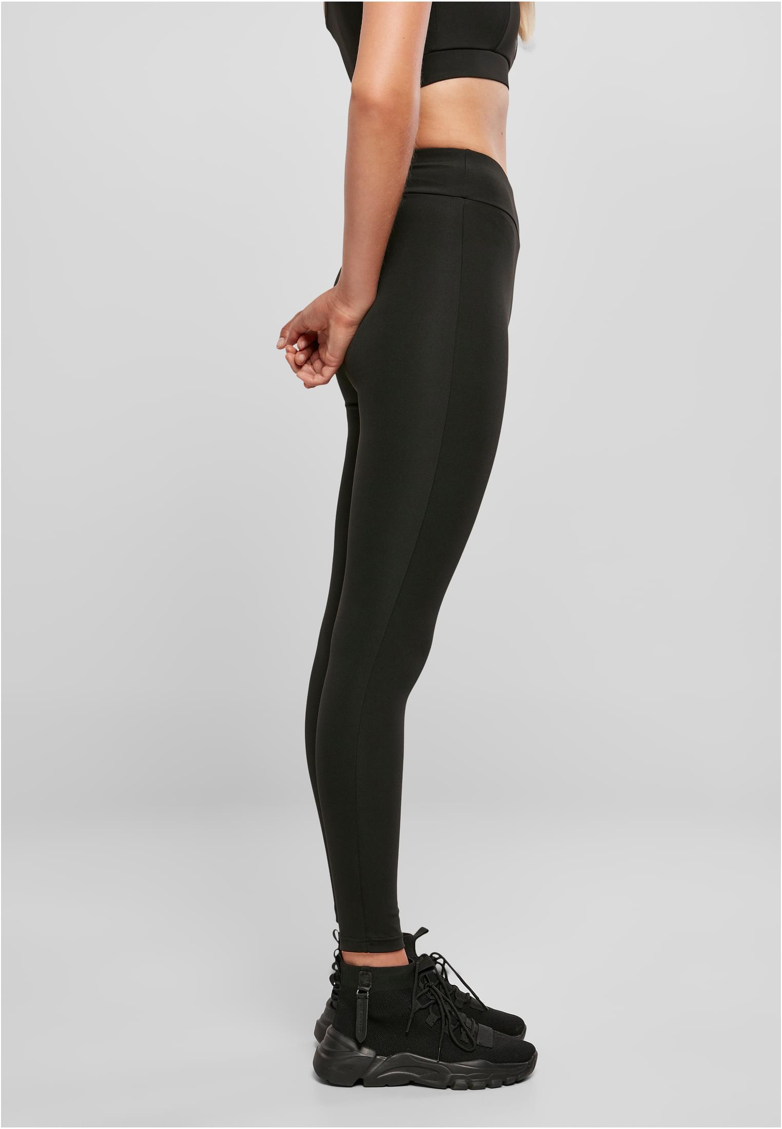 Ladies Recycled High Waist Leggings | black