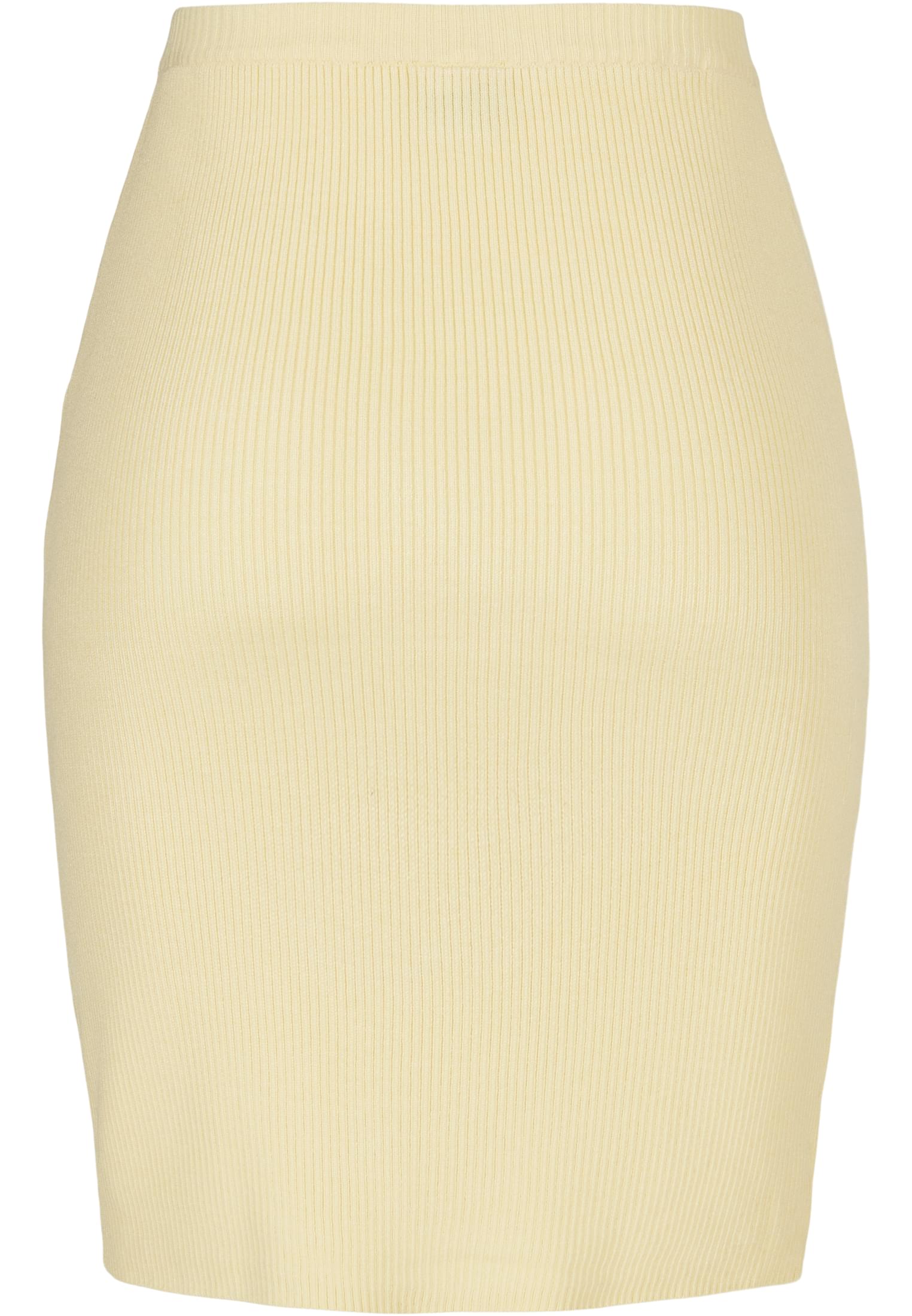 Ladies Rib Knit Skirt | softyellow