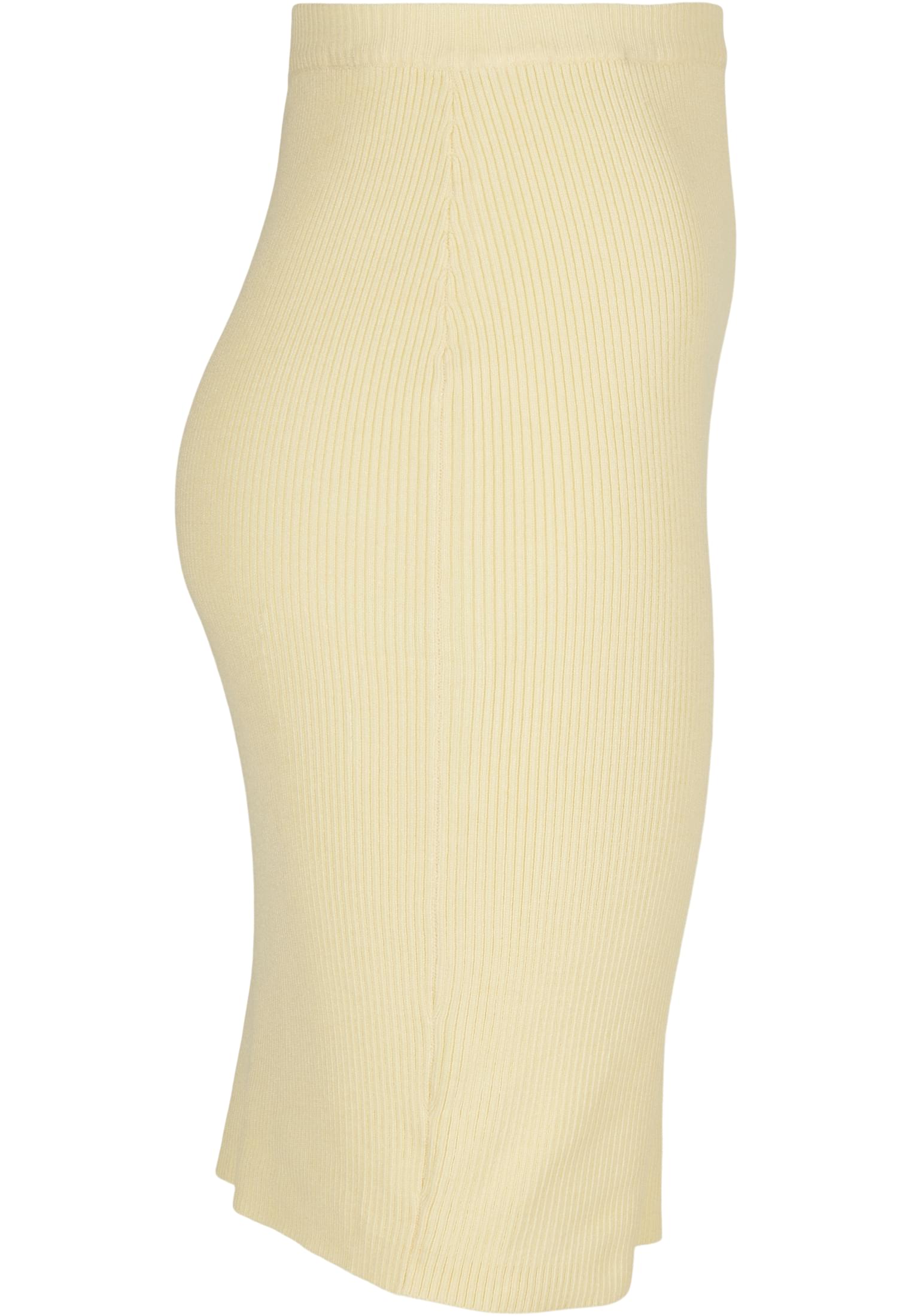 Ladies Rib Knit Skirt | softyellow