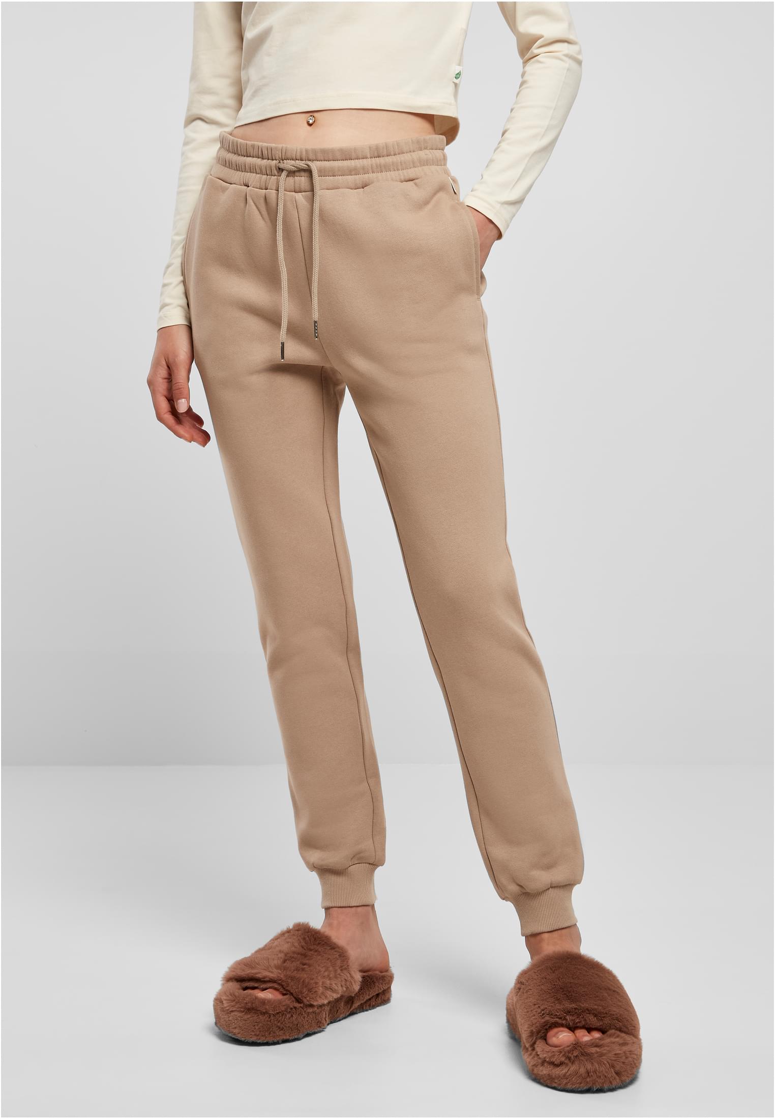 Ladies Organic Slim Sweat Pants | softtaupe