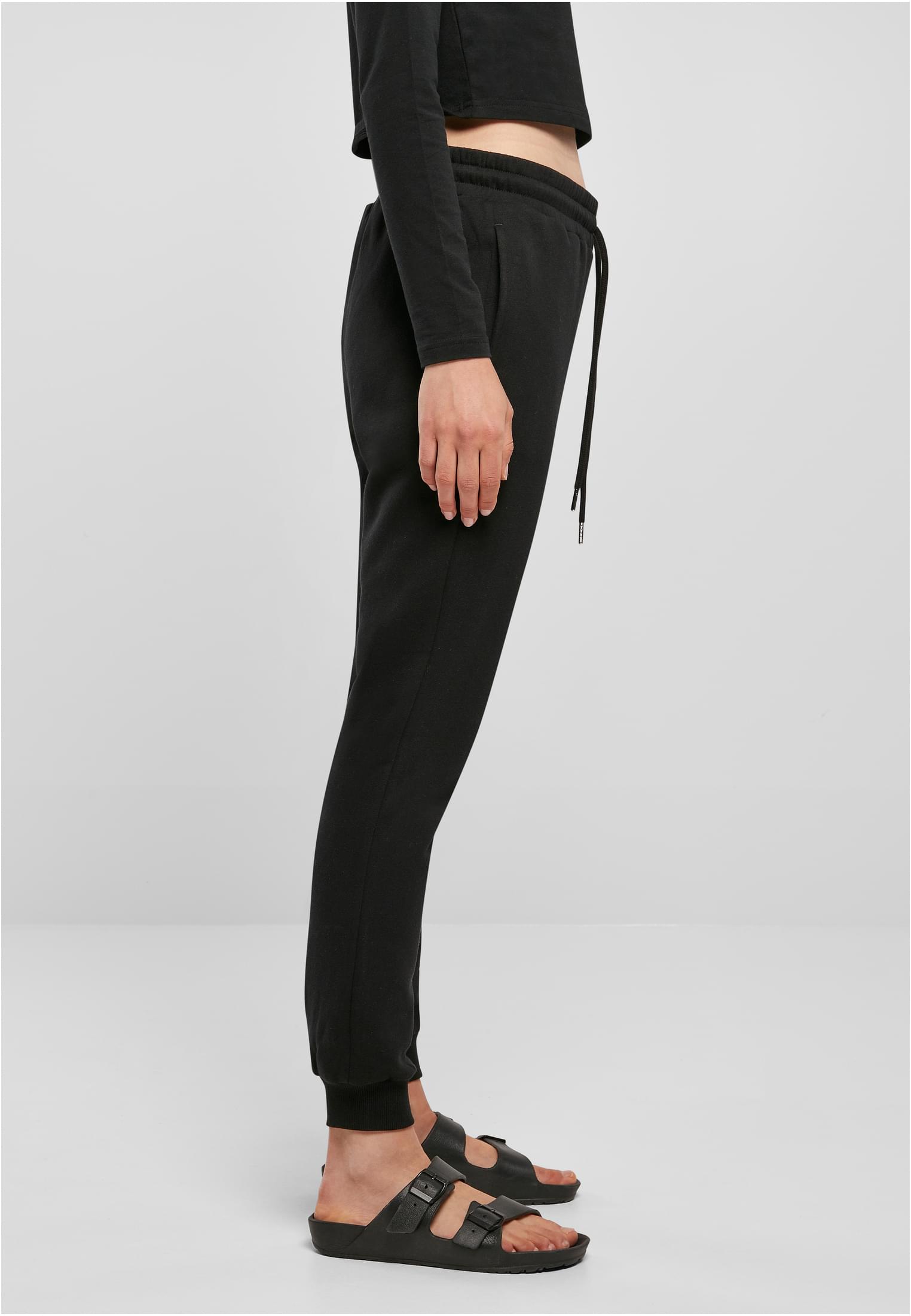 Ladies Organic Slim Sweat Pants | black