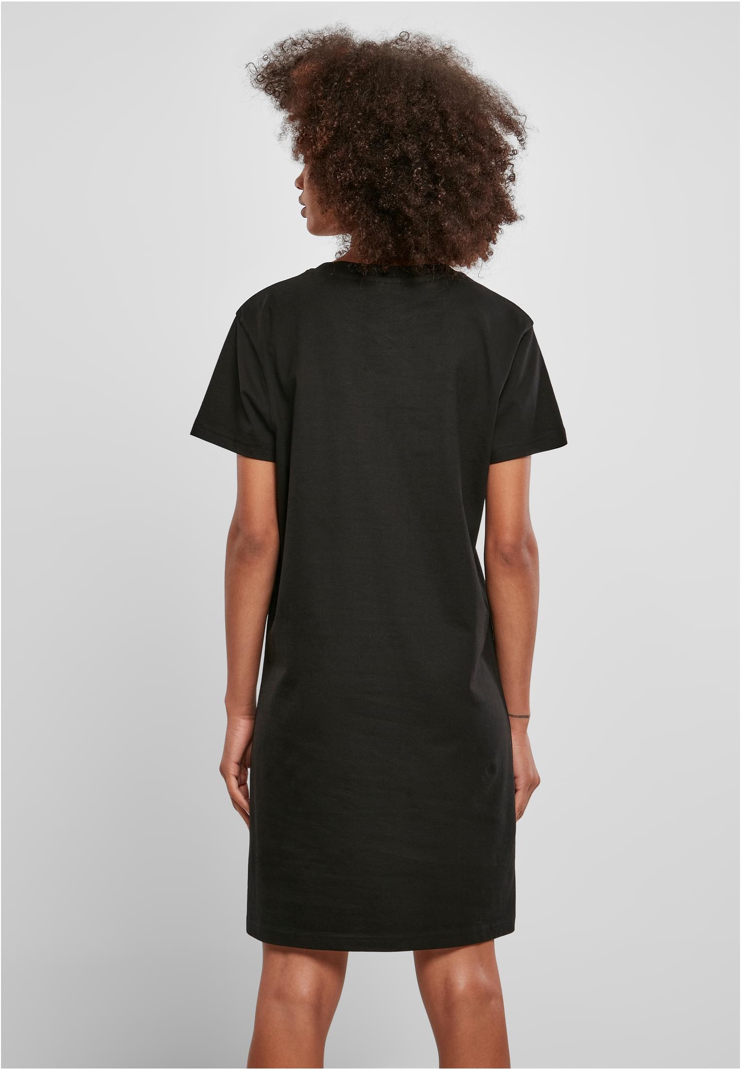 Ladies Recycled Cotton Boxy Tee Dress | black