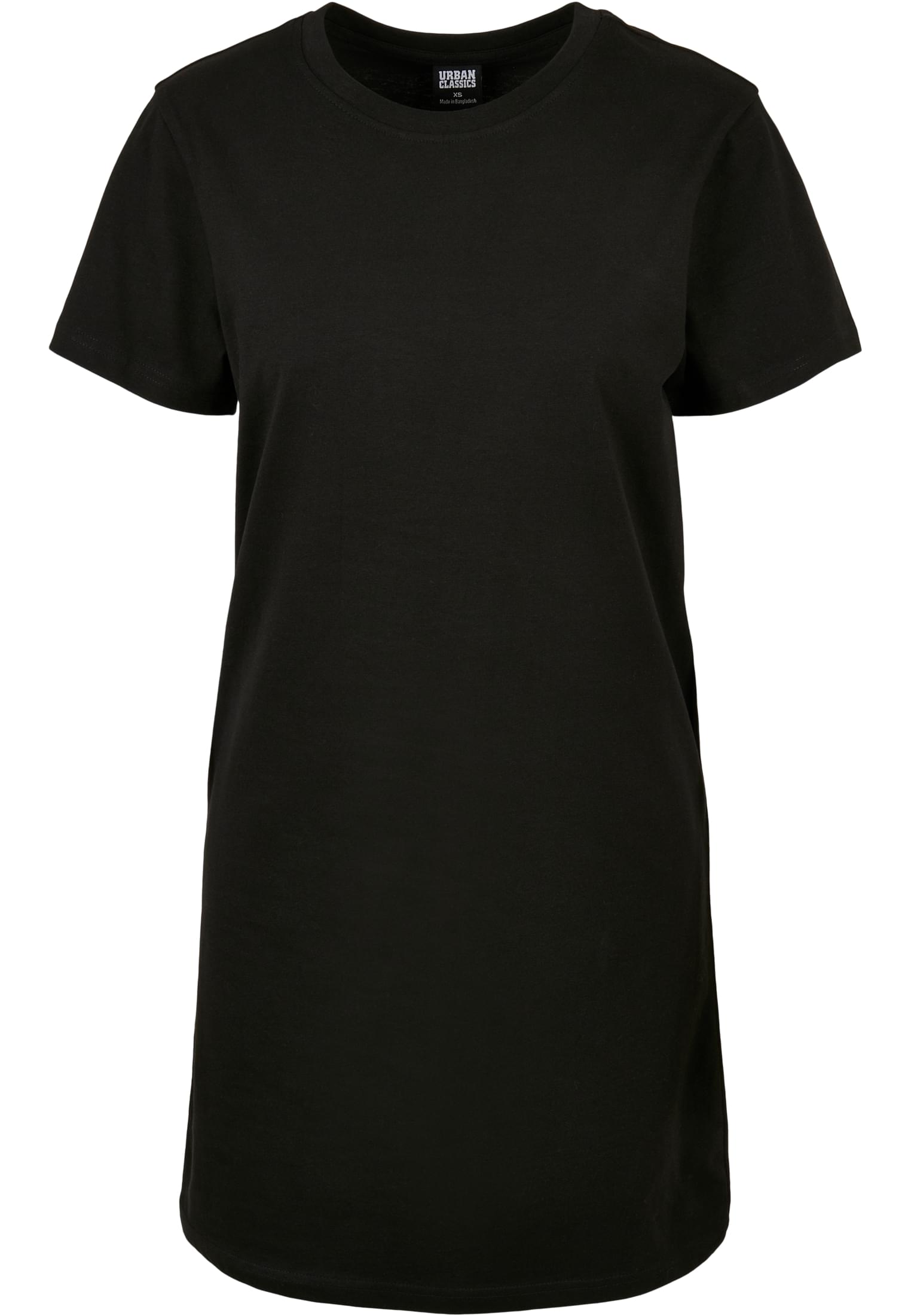 Ladies Recycled Cotton Boxy Tee Dress | black