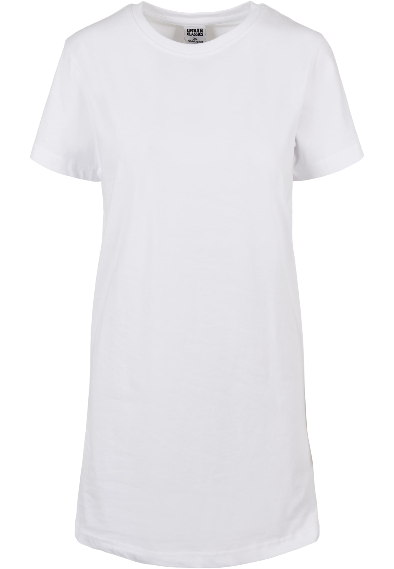 Ladies Recycled Cotton Boxy Tee Dress | white