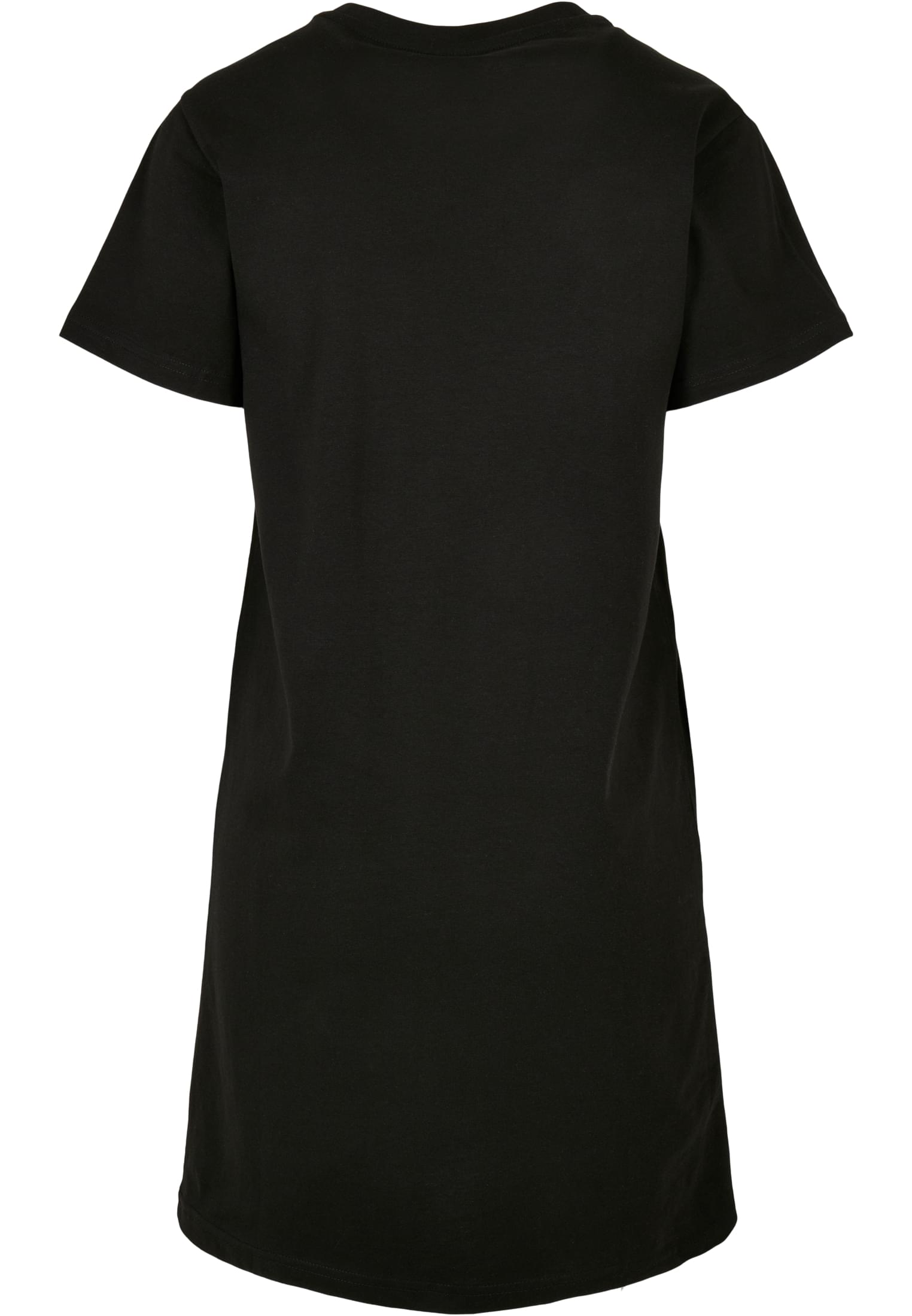 Ladies Recycled Cotton Boxy Tee Dress | black