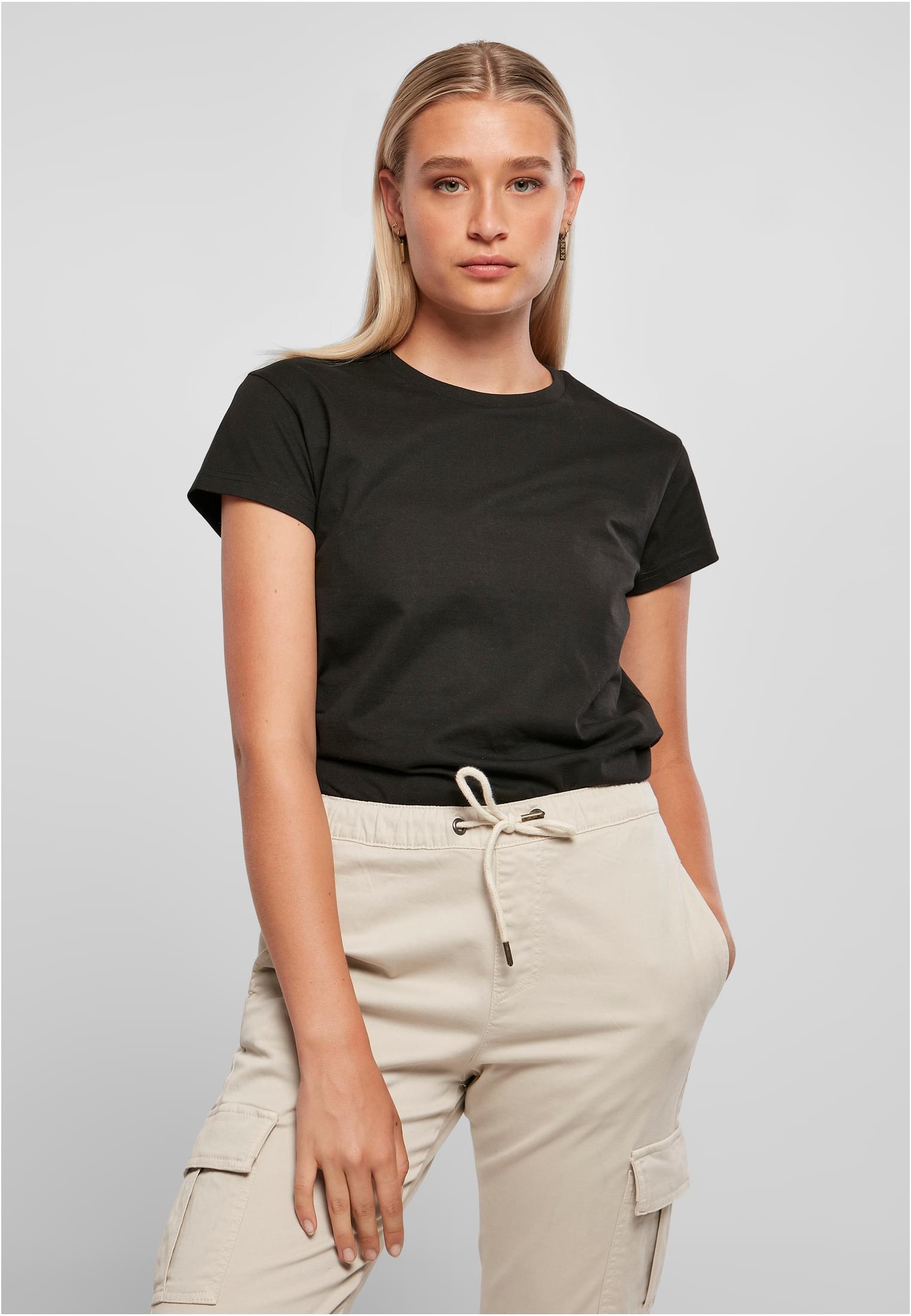 Ladies Recycled Cotton Boxy Tee | black