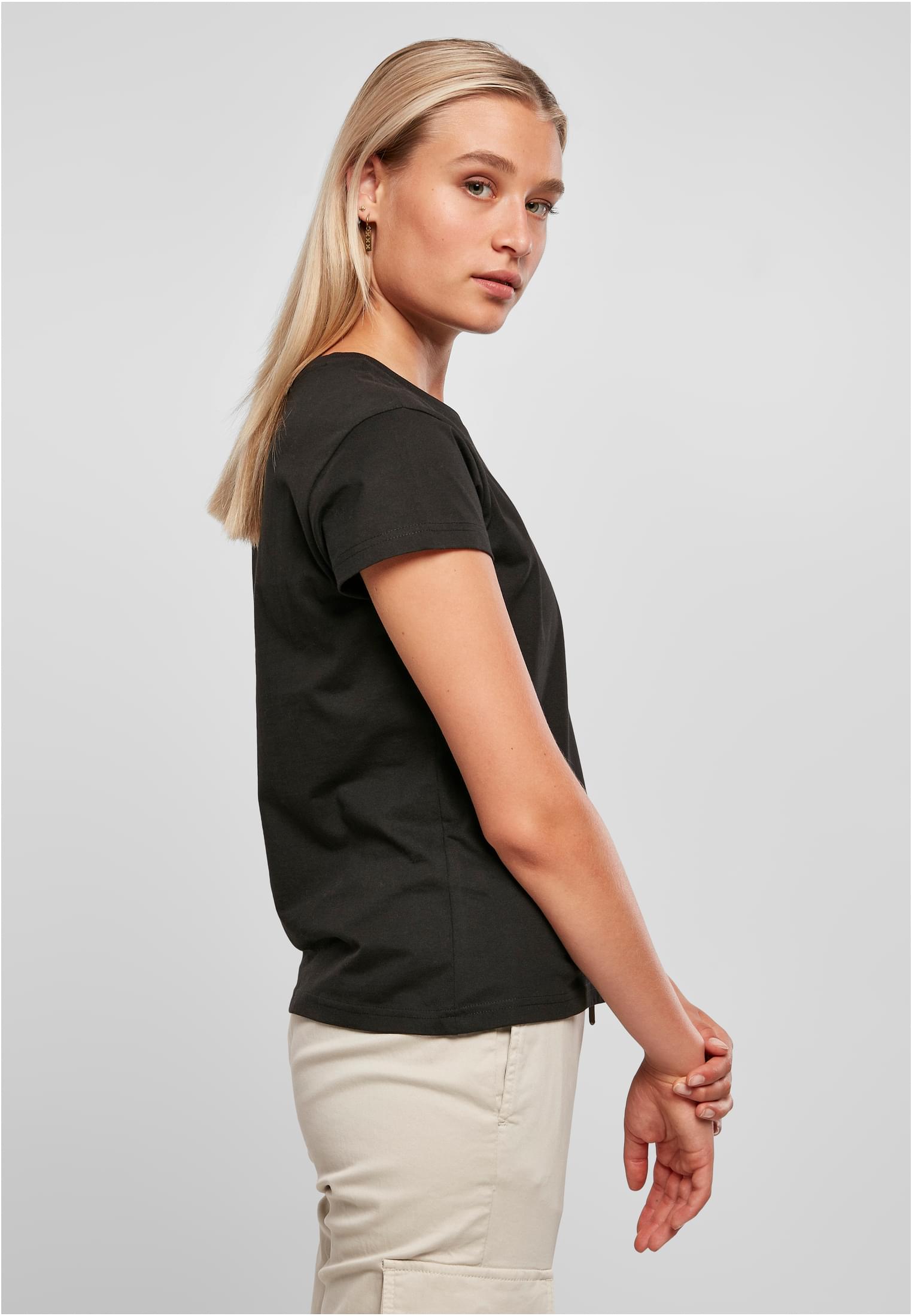 Ladies Recycled Cotton Boxy Tee | black