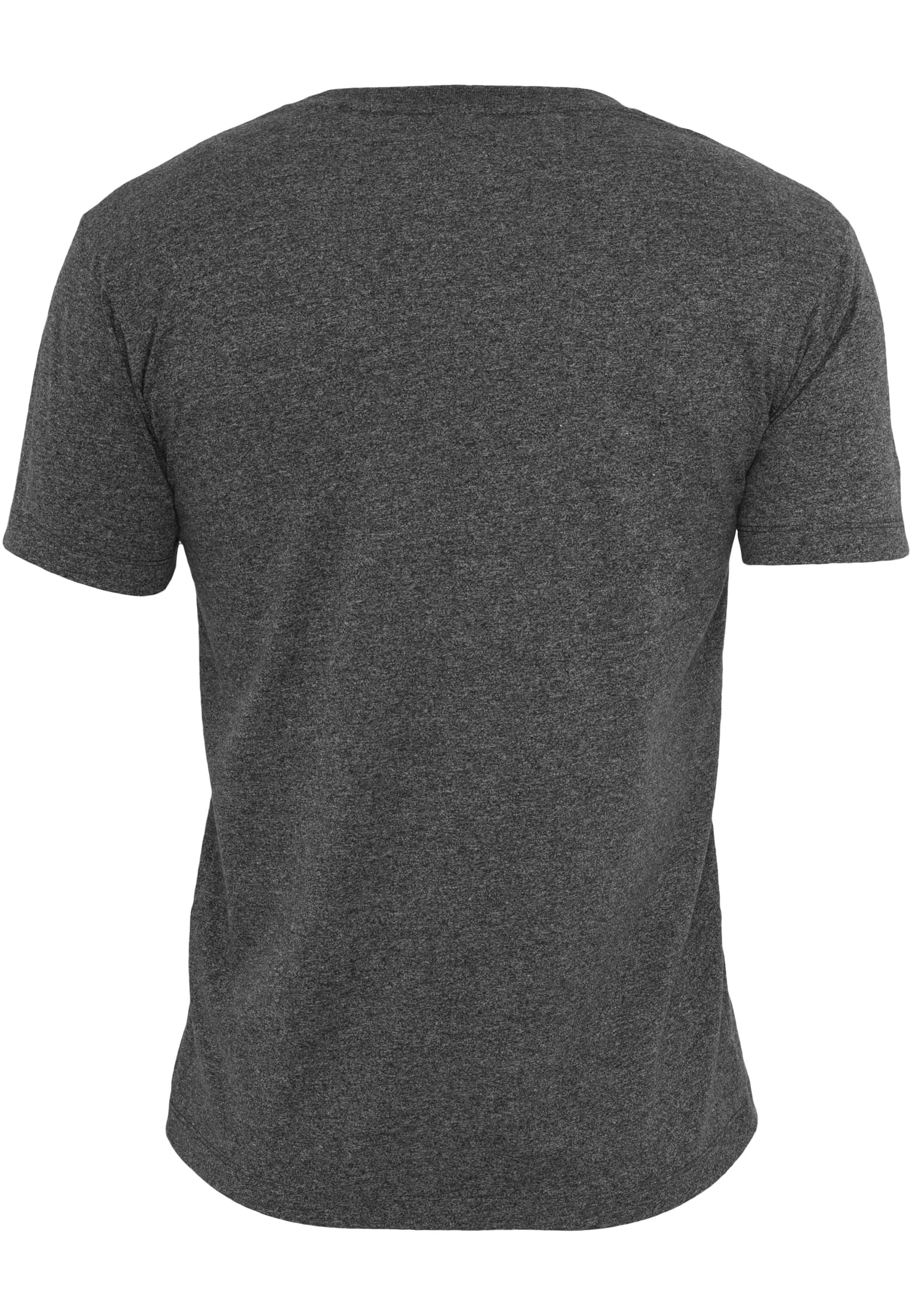 Melange V-Neck Pocket Tee | black