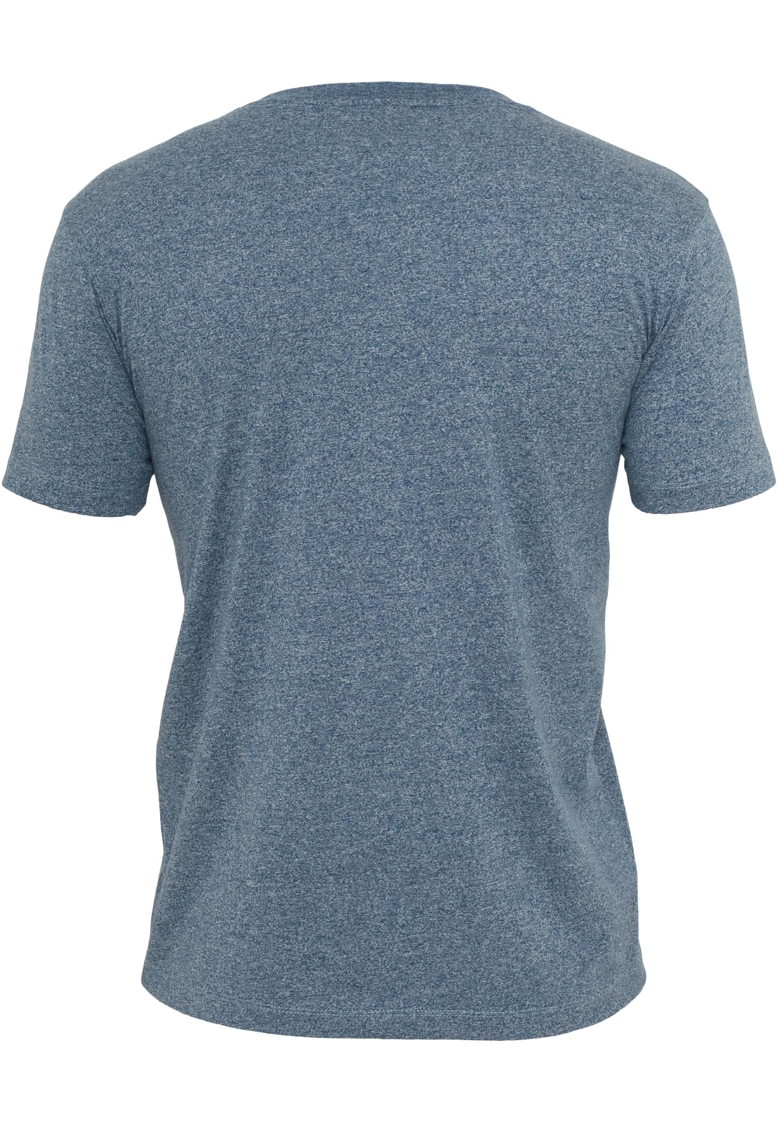 Melange V-Neck Pocket Tee | navy