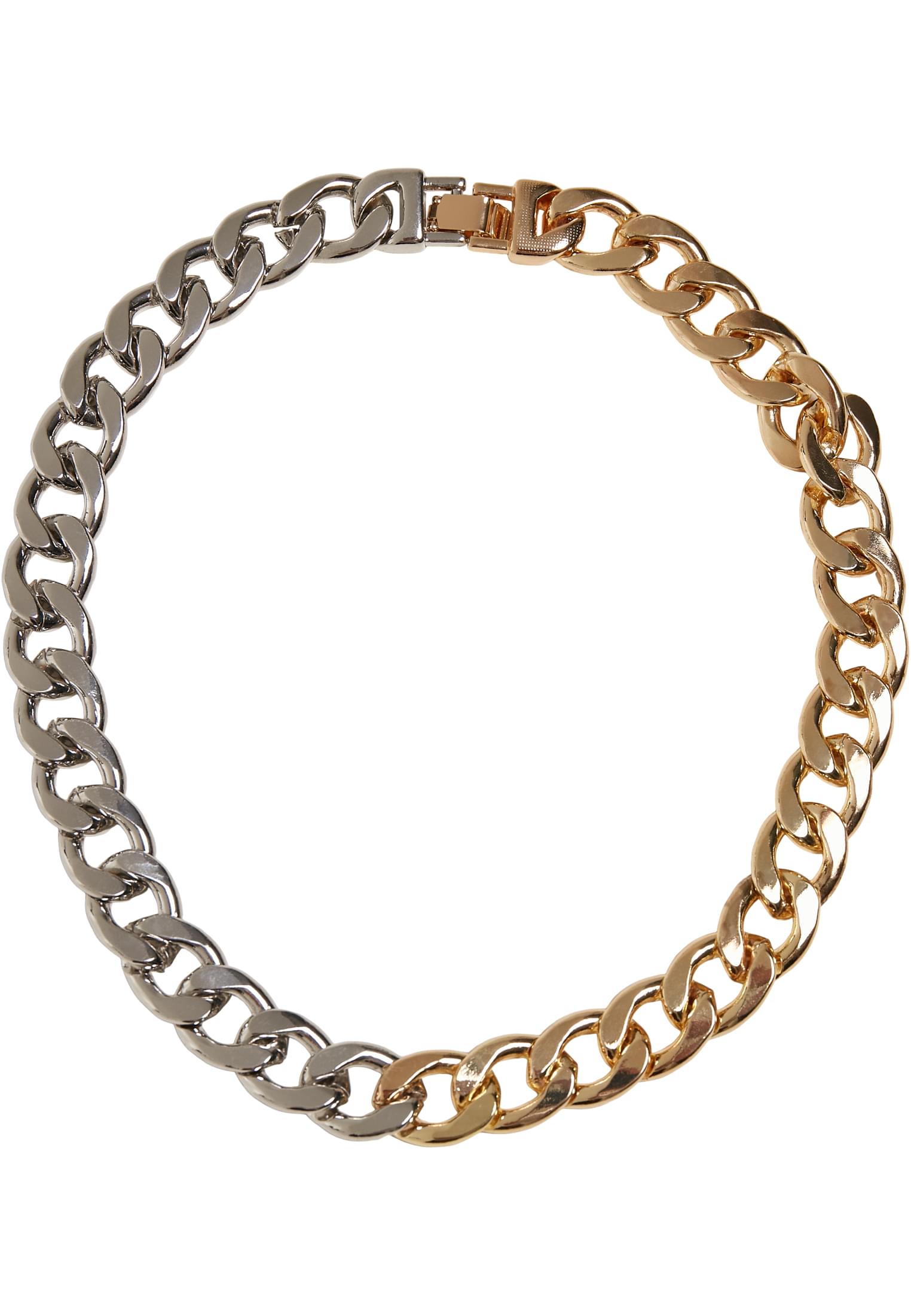 Heavy Two-Tone Necklace | gold/silver