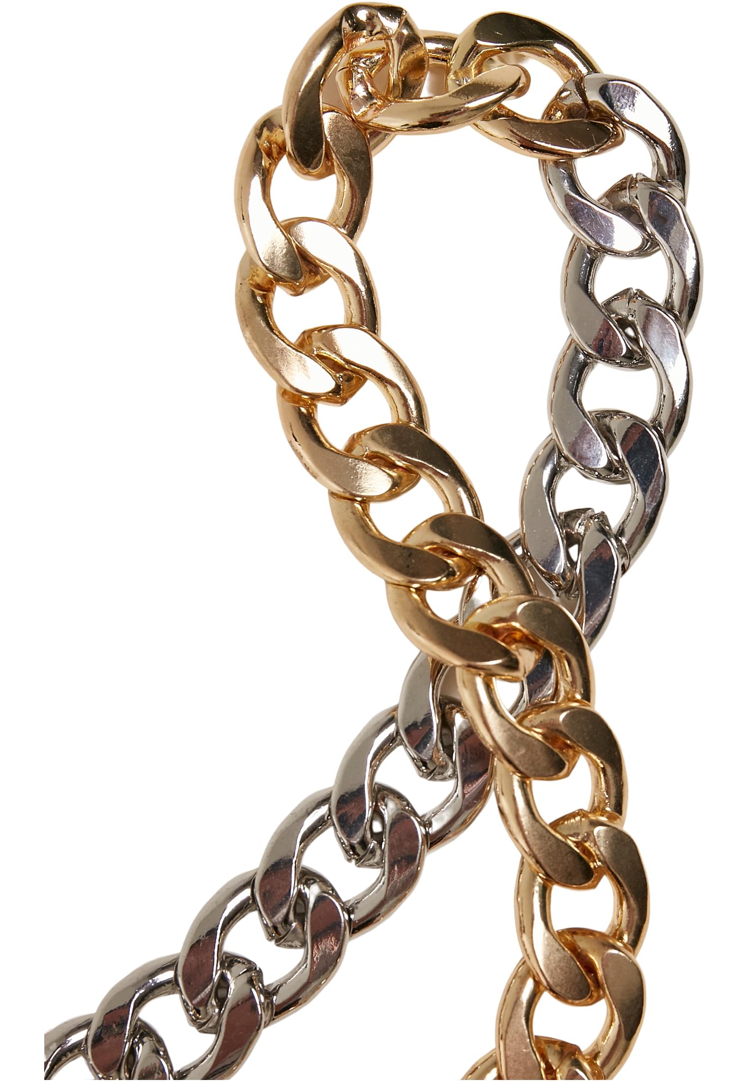 Heavy Two-Tone Necklace | gold/silver