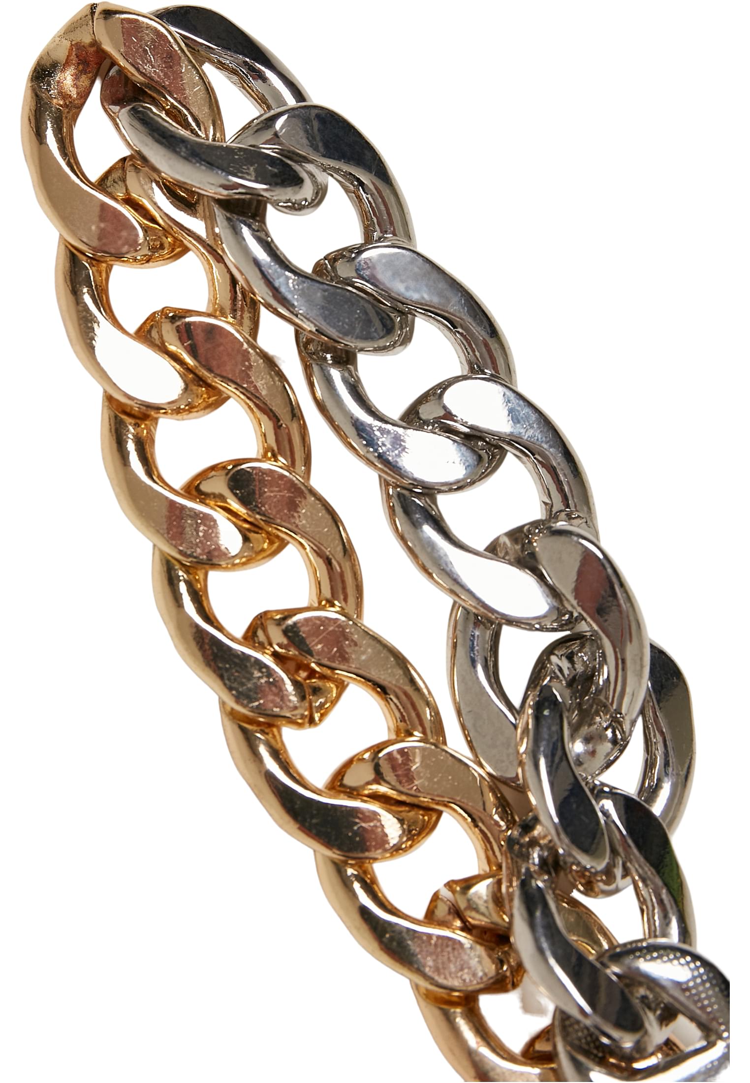 Heavy Two-Tone Bracelet | gold/silver