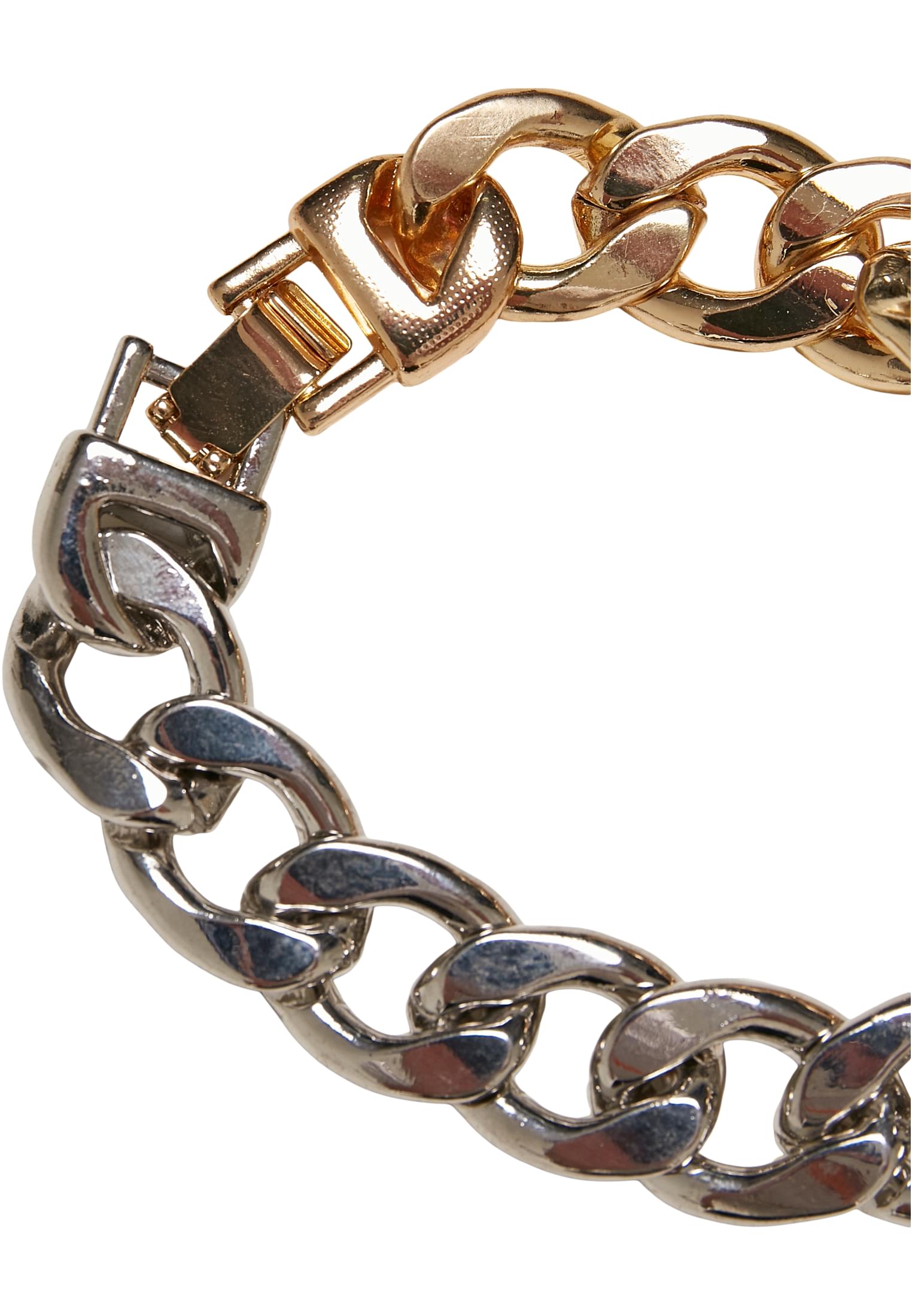 Heavy Two-Tone Bracelet | gold/silver