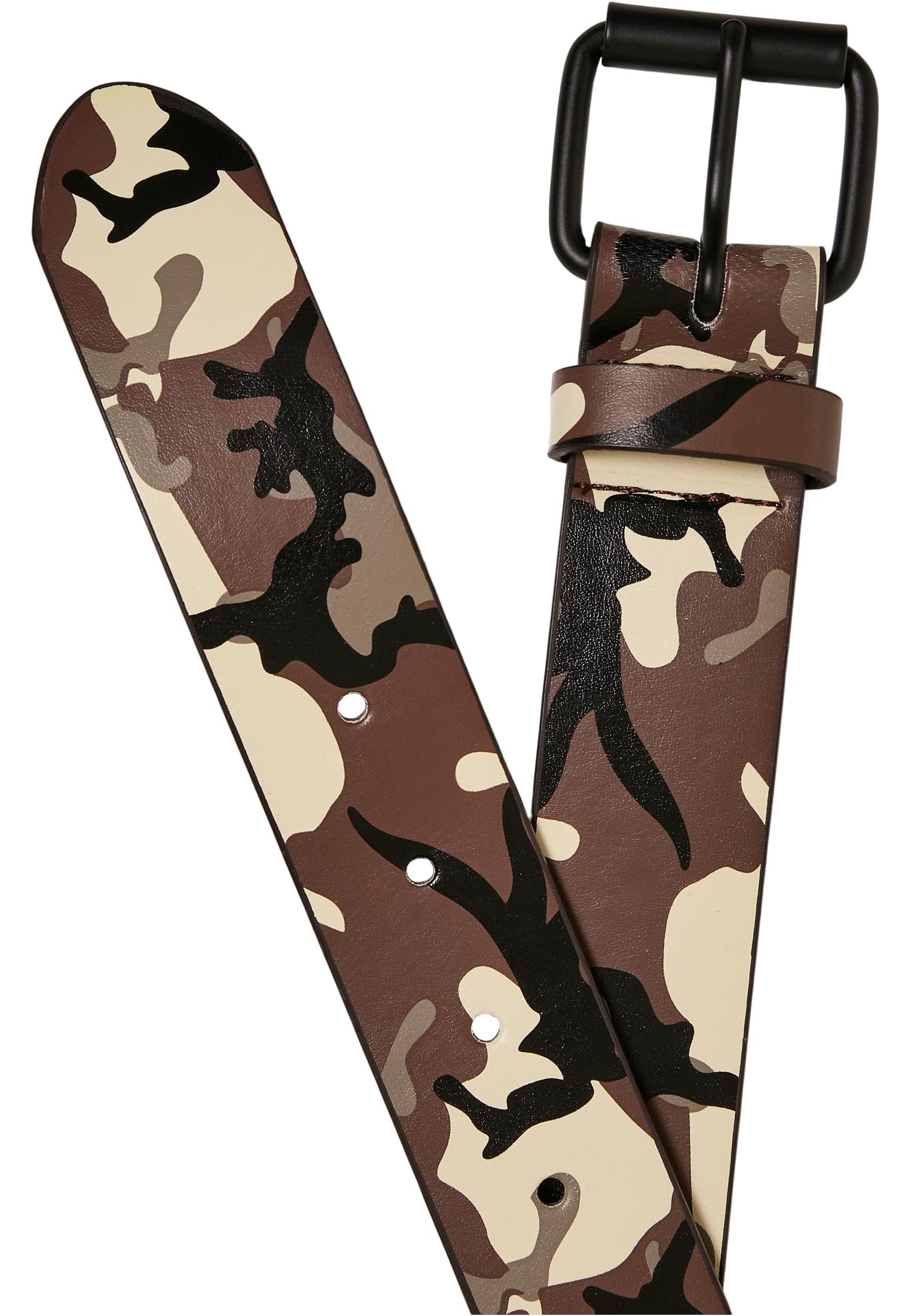 Synthetic Leather Camo Belt | browncamo