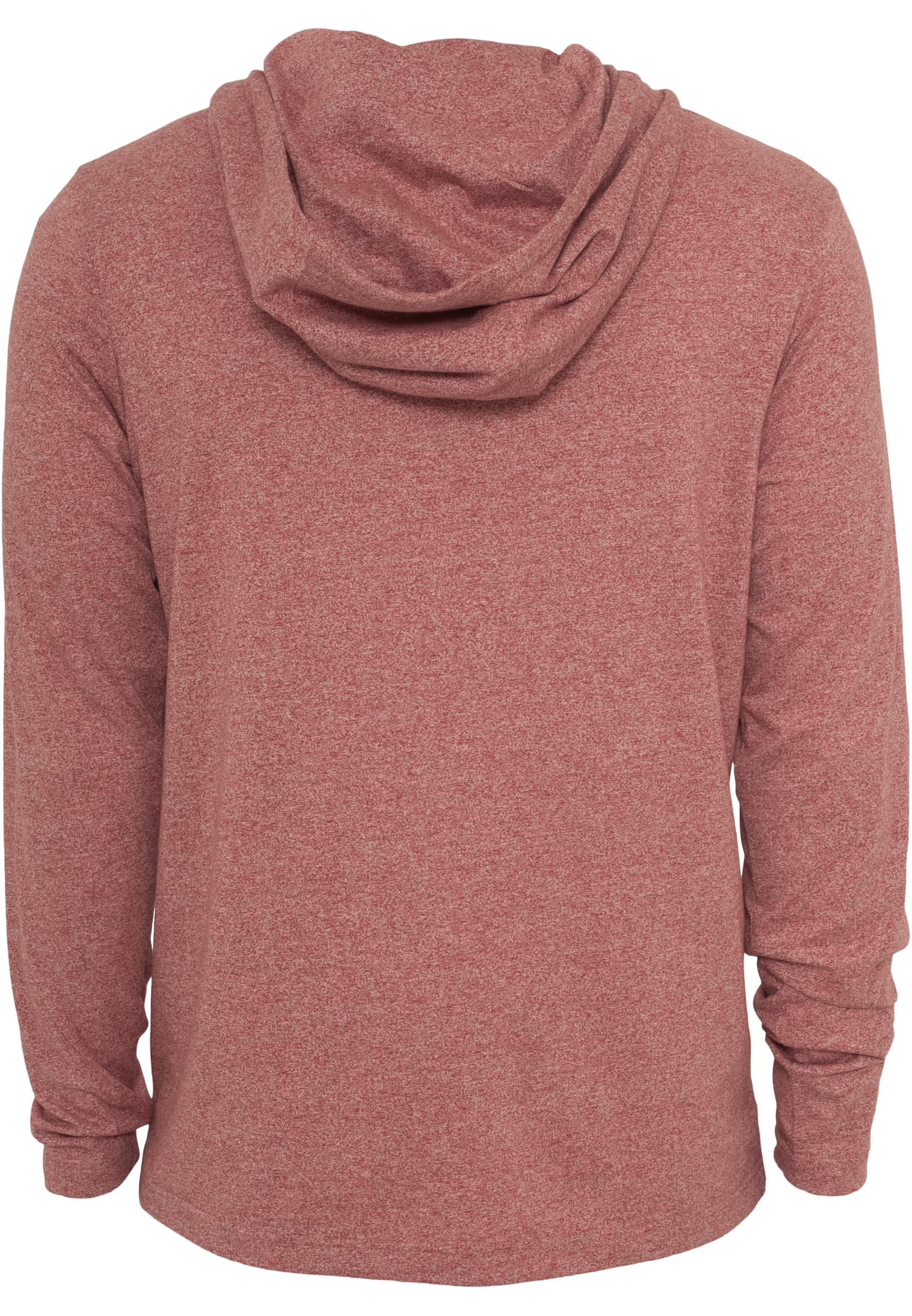 Melange Jersey Hoody | ruby