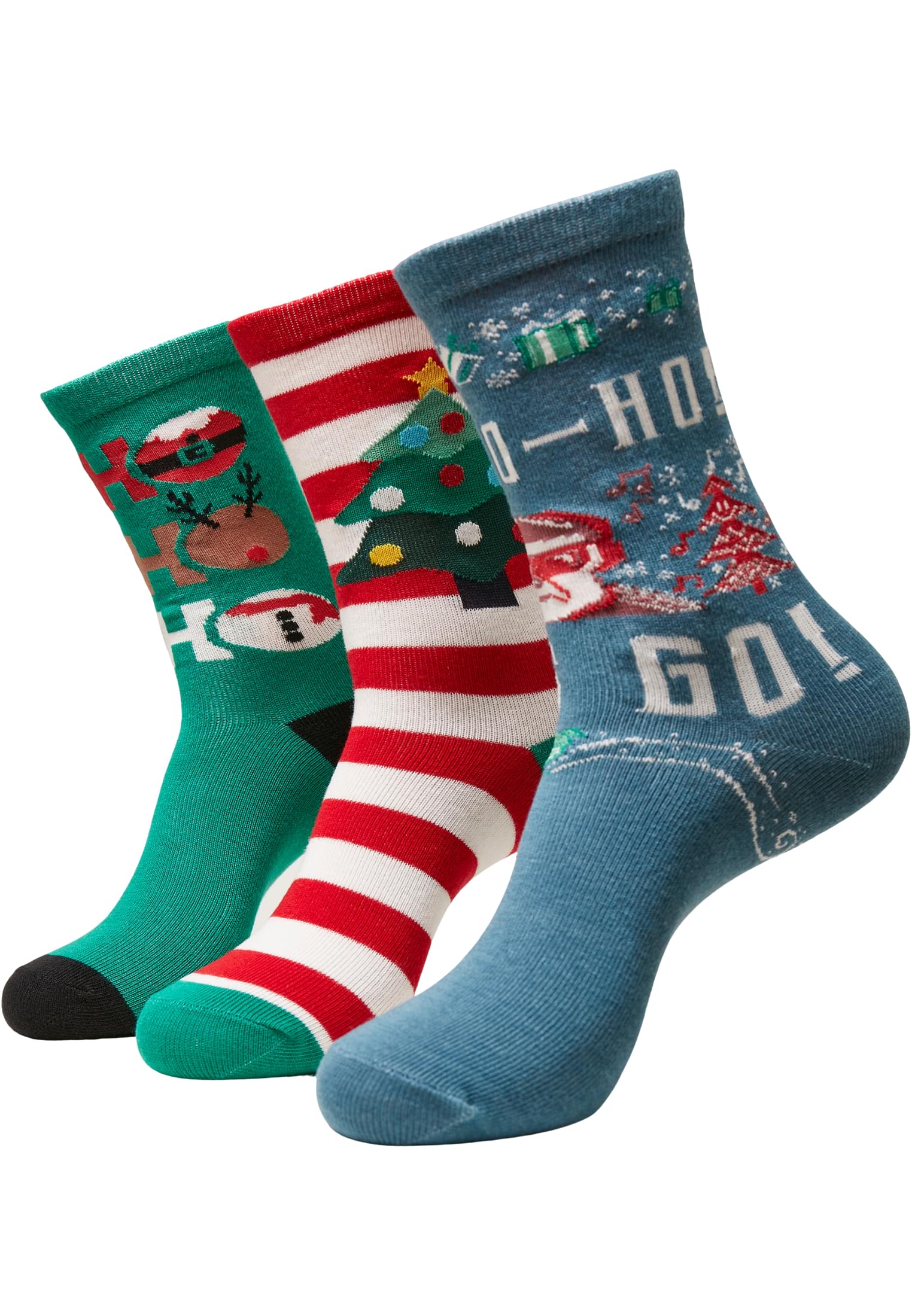 Ho Ho Ho Christmas Socks 3-Pack | multicolor