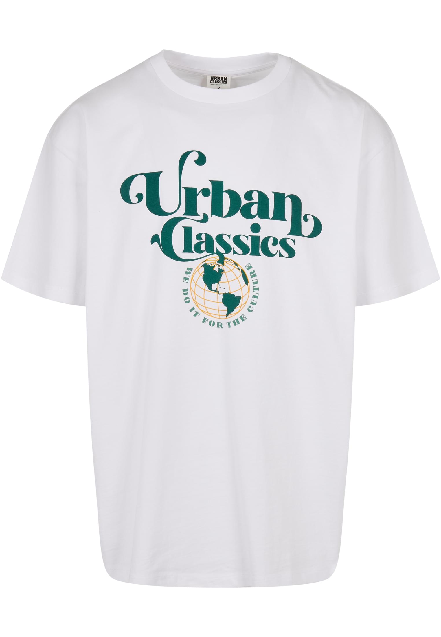 Organic Globe Logo Tee | white