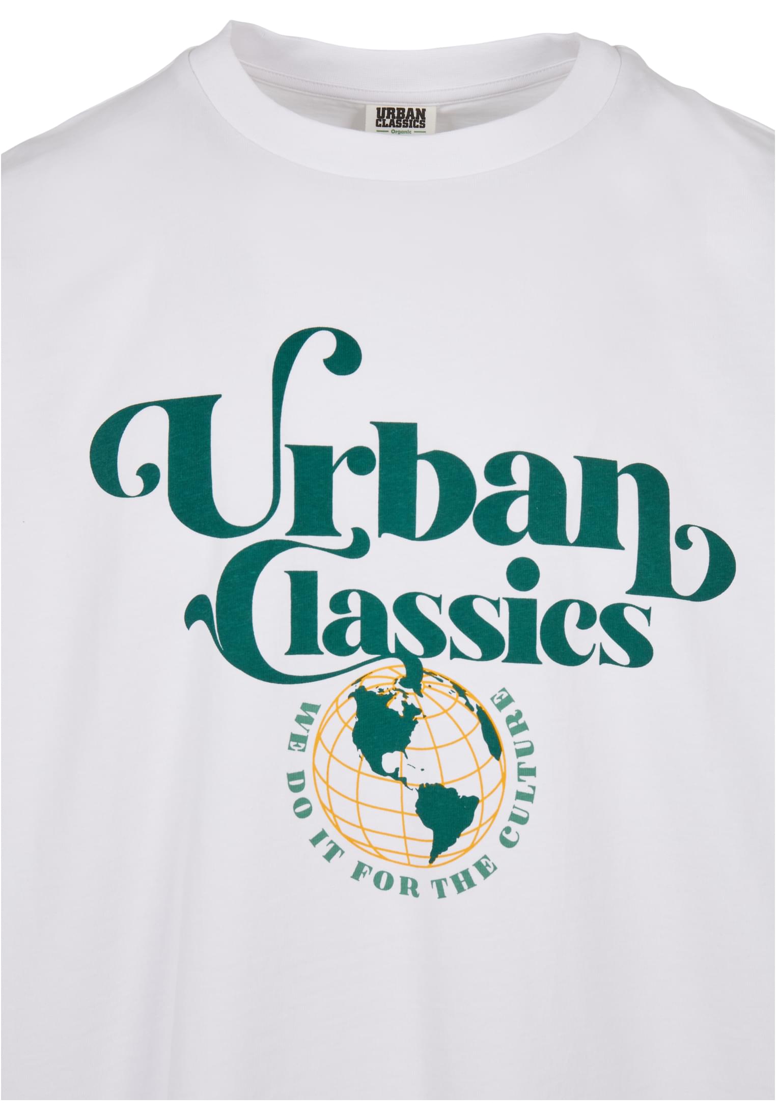 Organic Globe Logo Tee | white