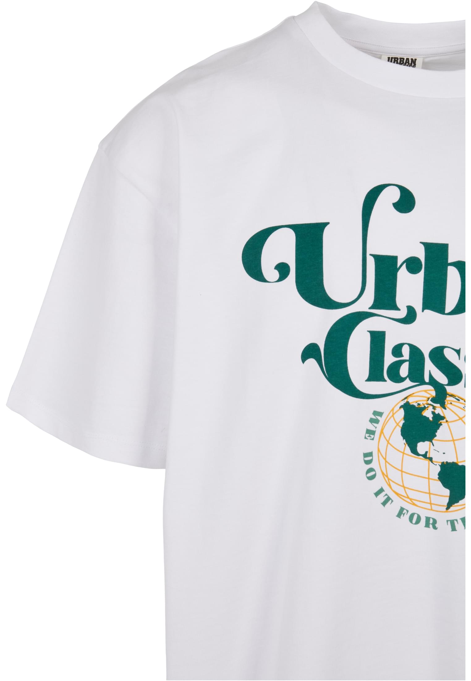 Organic Globe Logo Tee | white