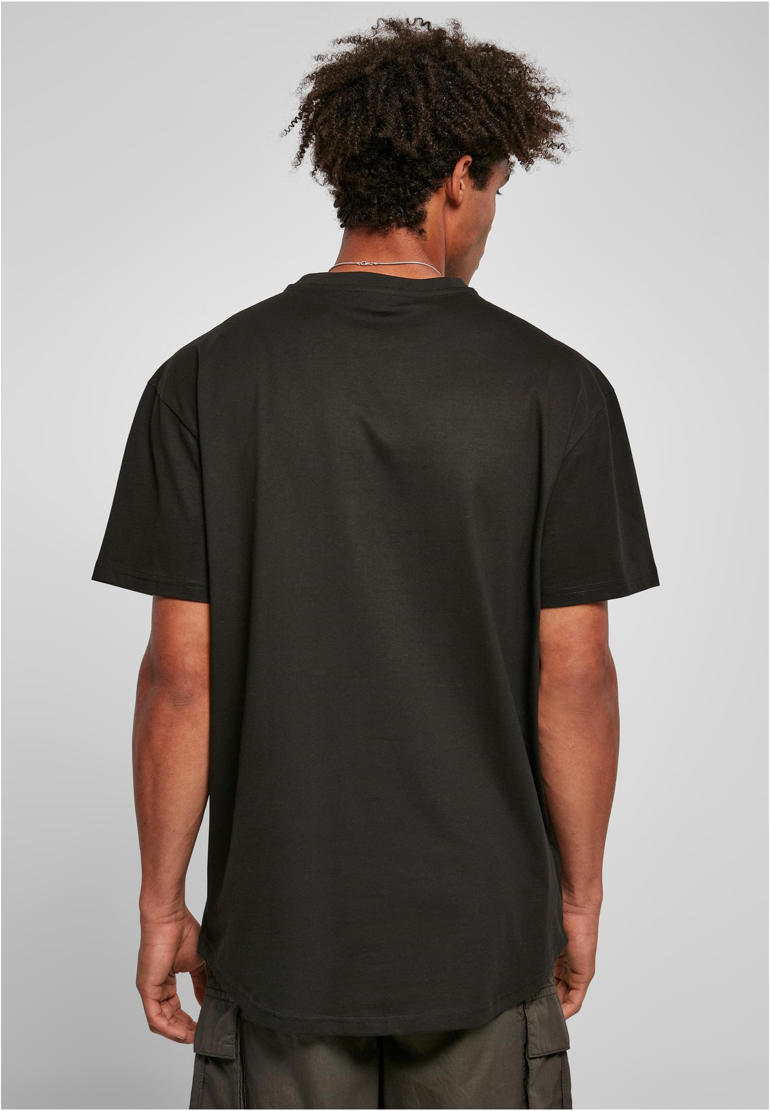 Recycled Curved Shoulder Tee | black