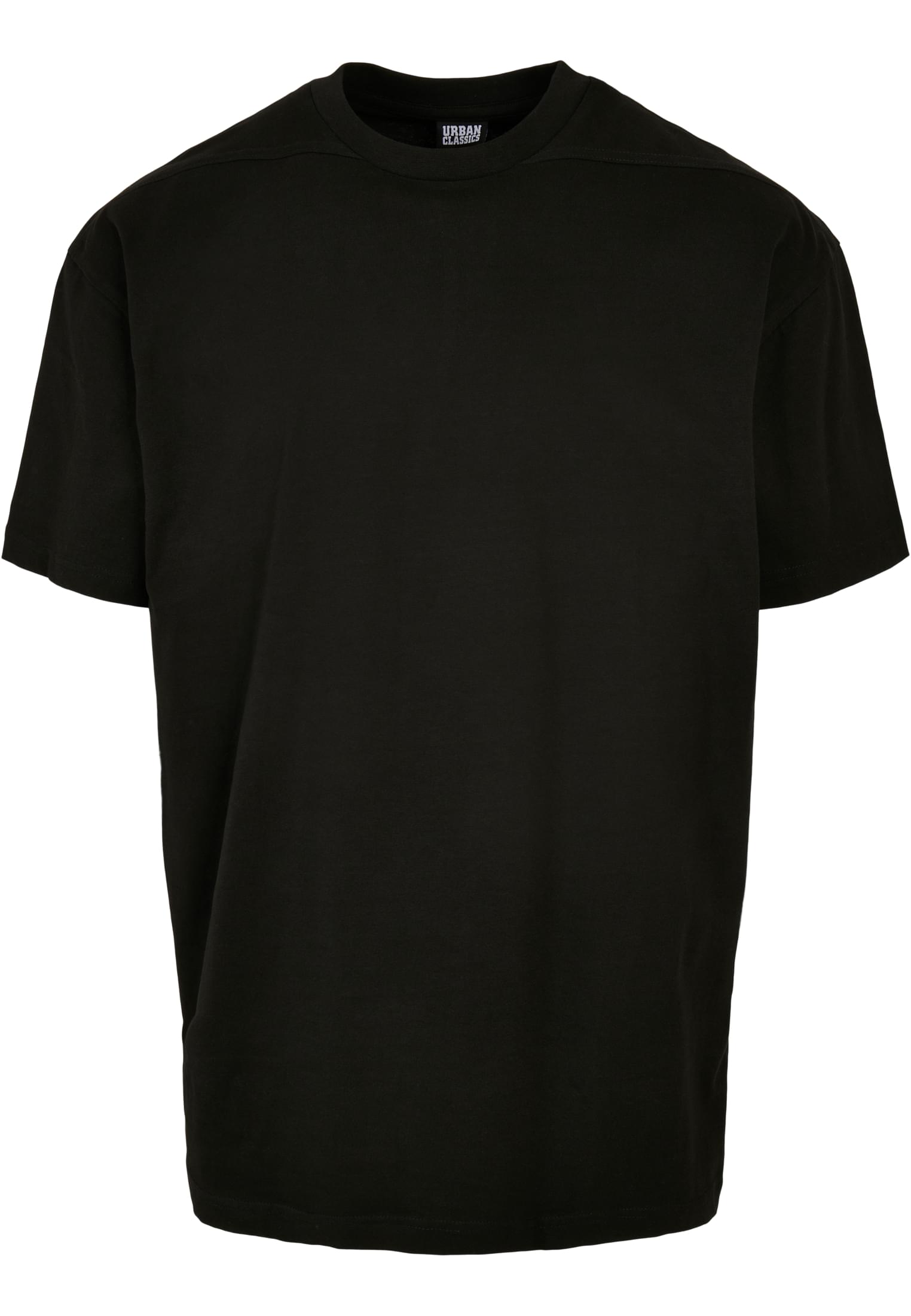 Recycled Curved Shoulder Tee | black