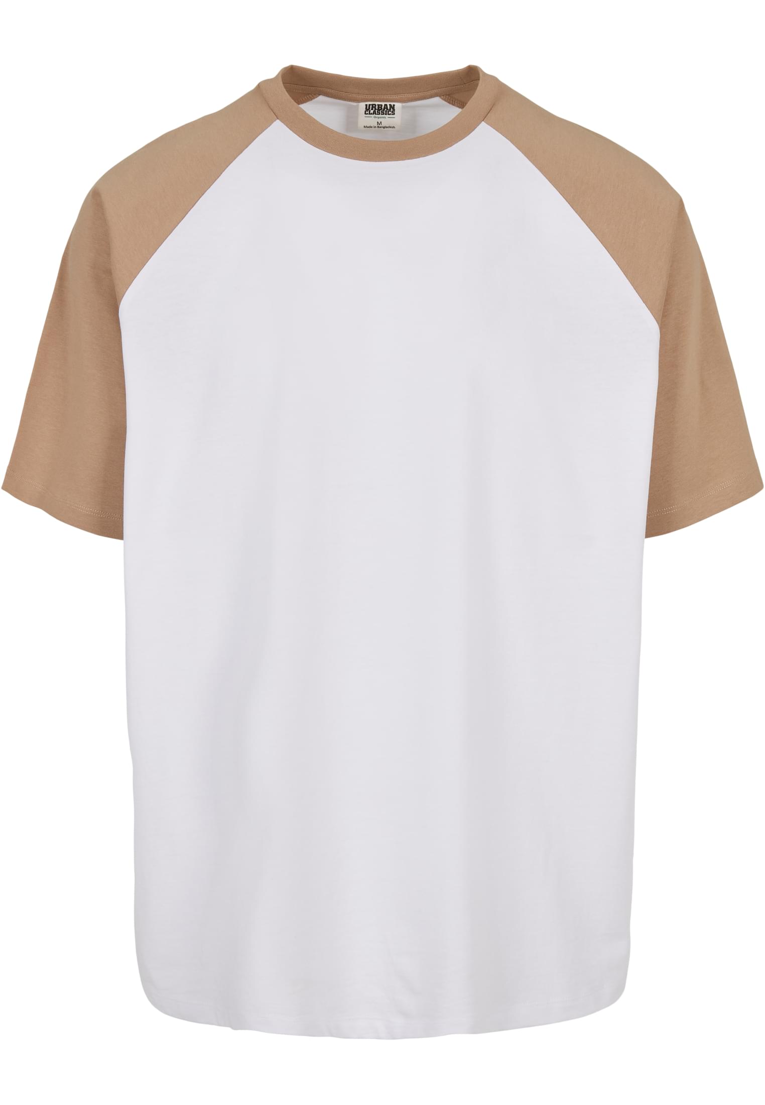 Organic Oversized Raglan Tee | white/unionbeige