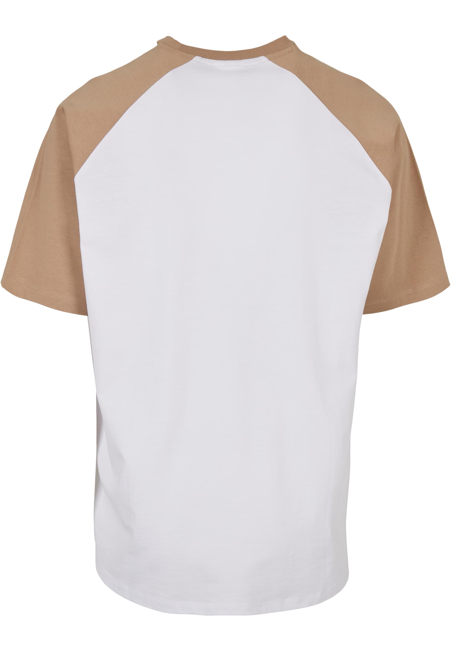 Organic Oversized Raglan Tee | white/unionbeige