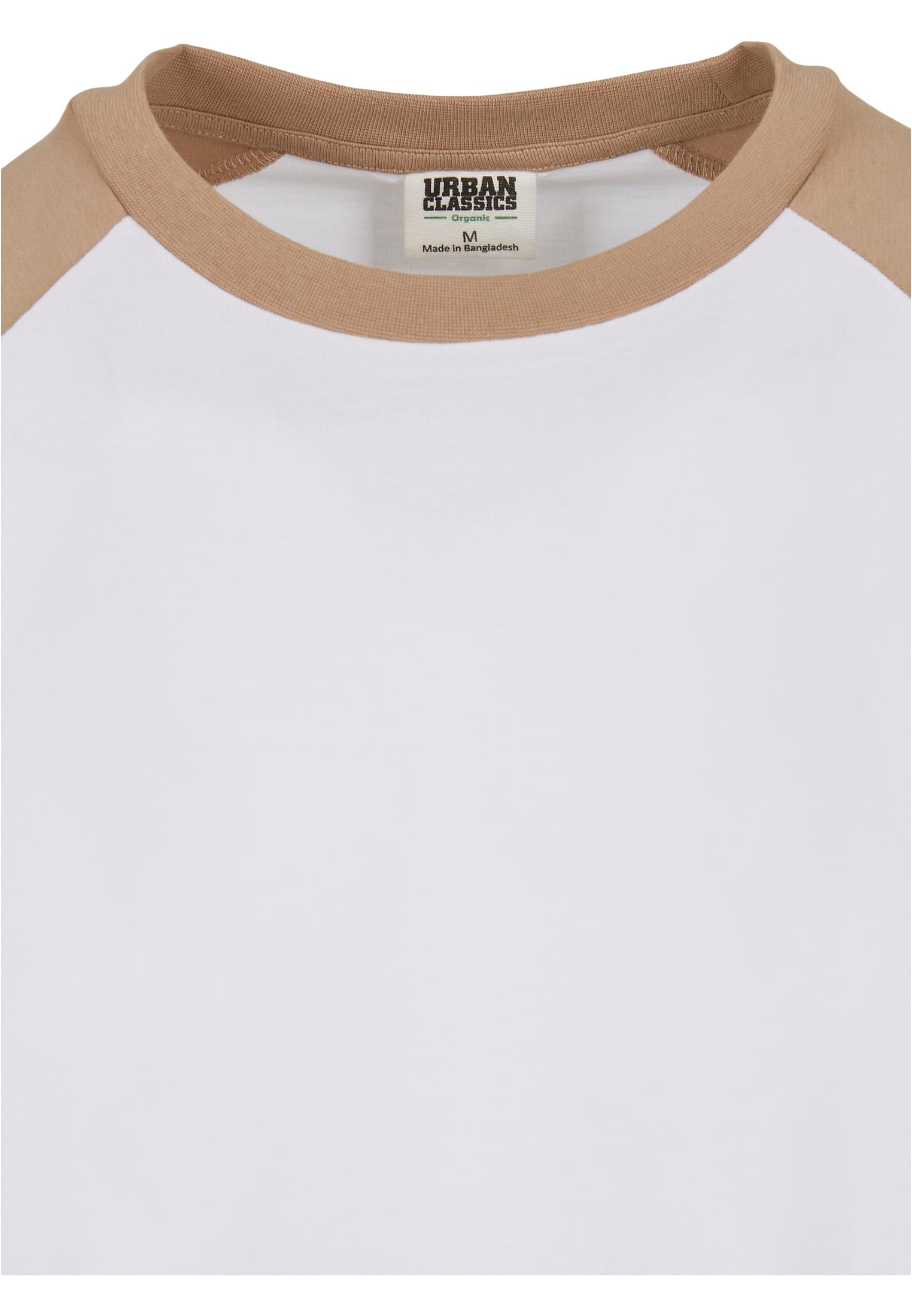 Organic Oversized Raglan Tee | white/unionbeige