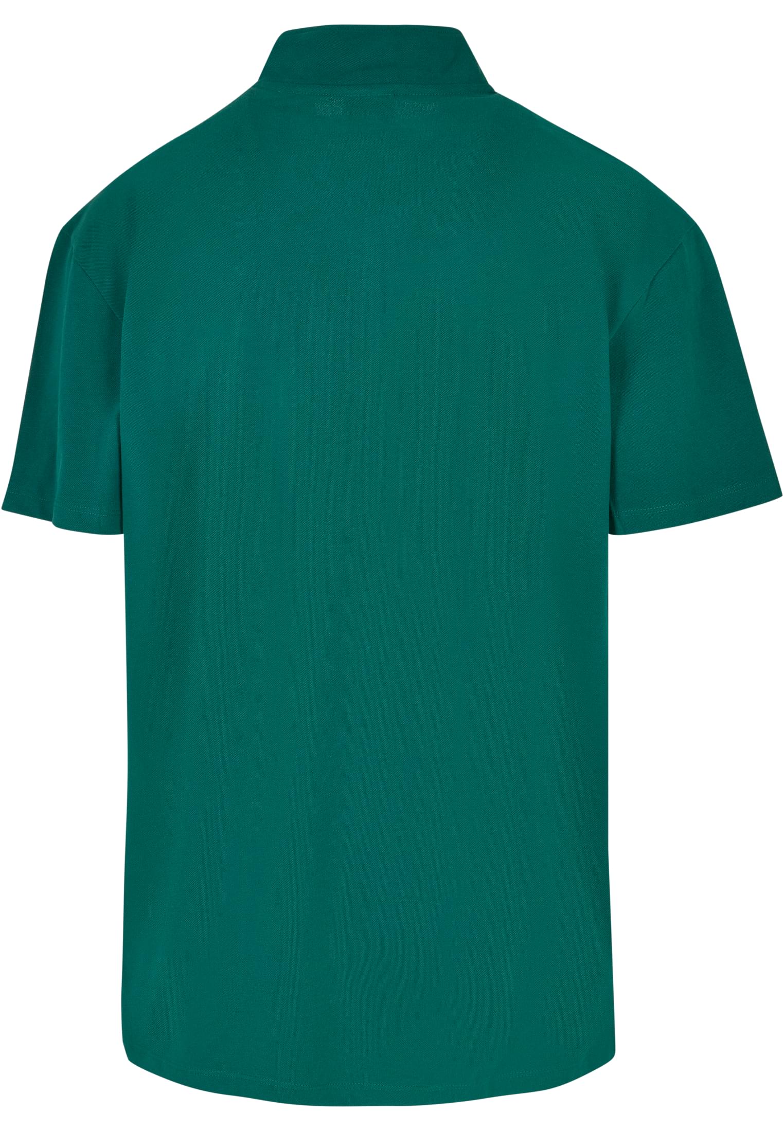 Boxy Zip Pique Tee | green